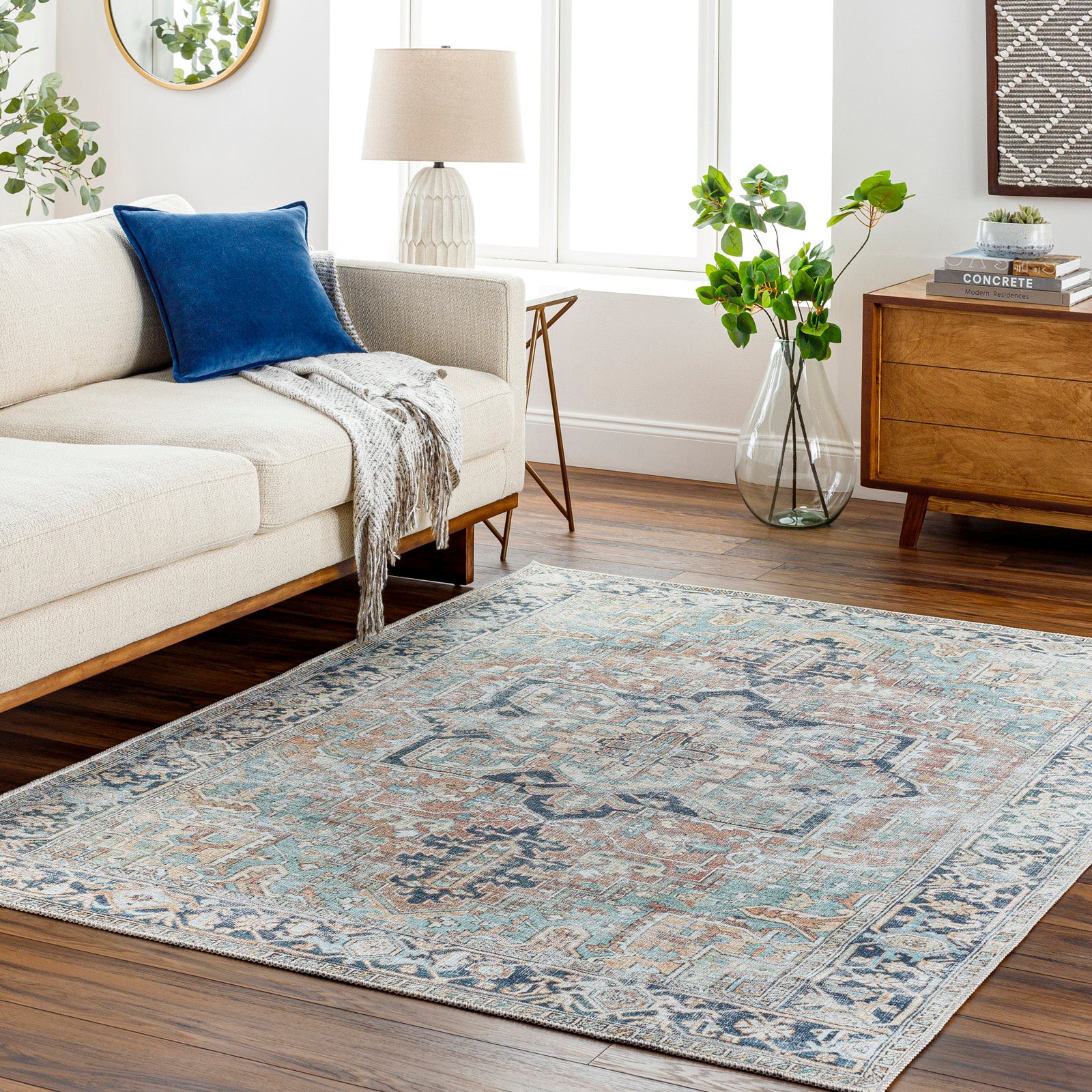 DIDO Machine Washable Vintage Runner Rug