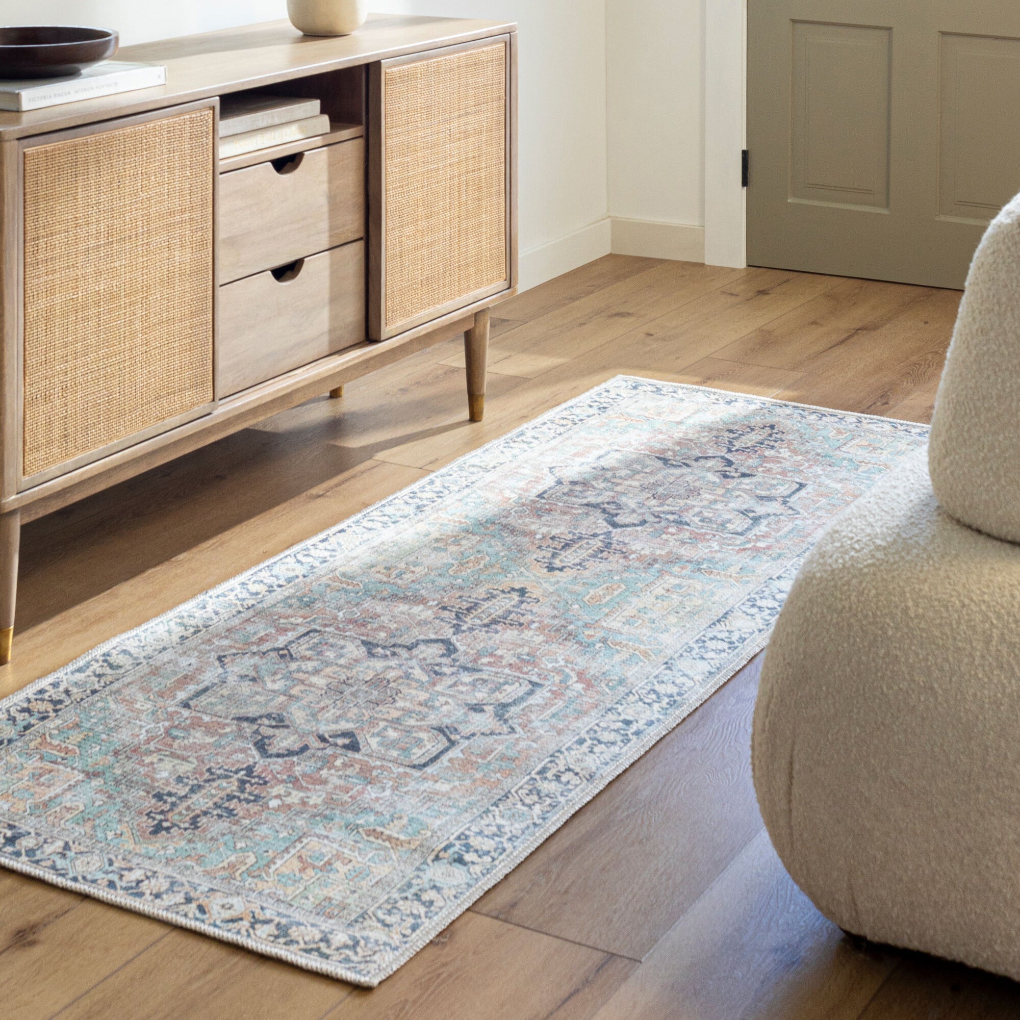 DIDO Machine Washable Vintage Runner Rug
