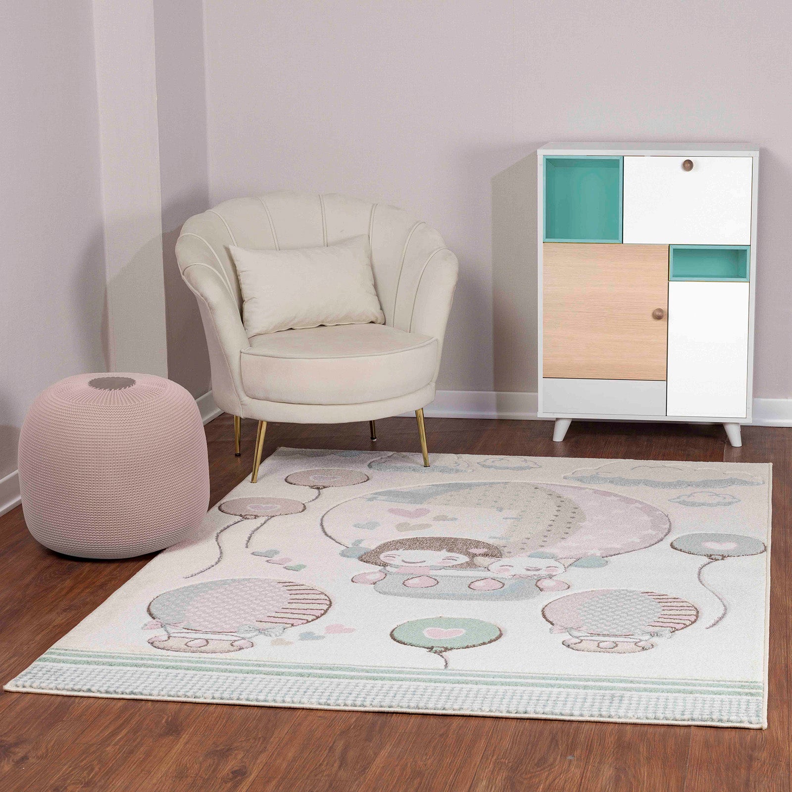 CUTE LOON Kids' Bedroom & Playroom Rug