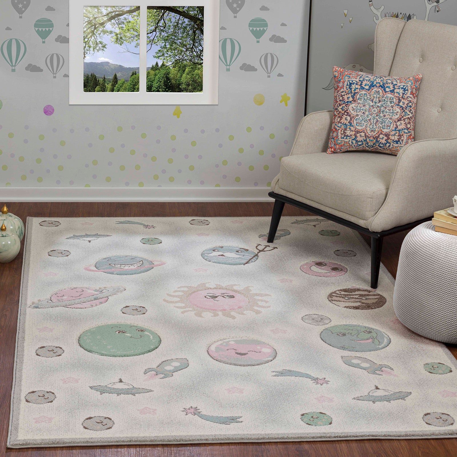 MILKY WAY Kids' Bedroom & Playroom Rug