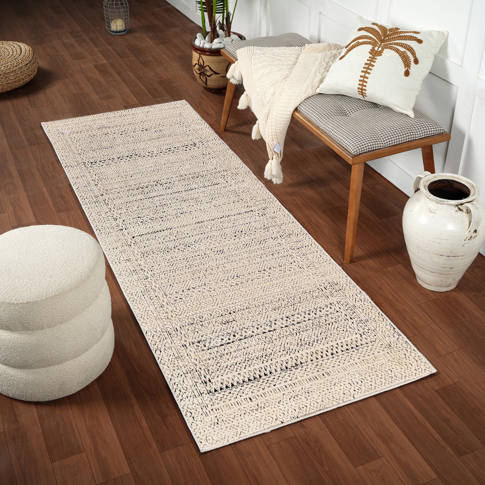 OLAYA Boho Skandi Runner Rug
