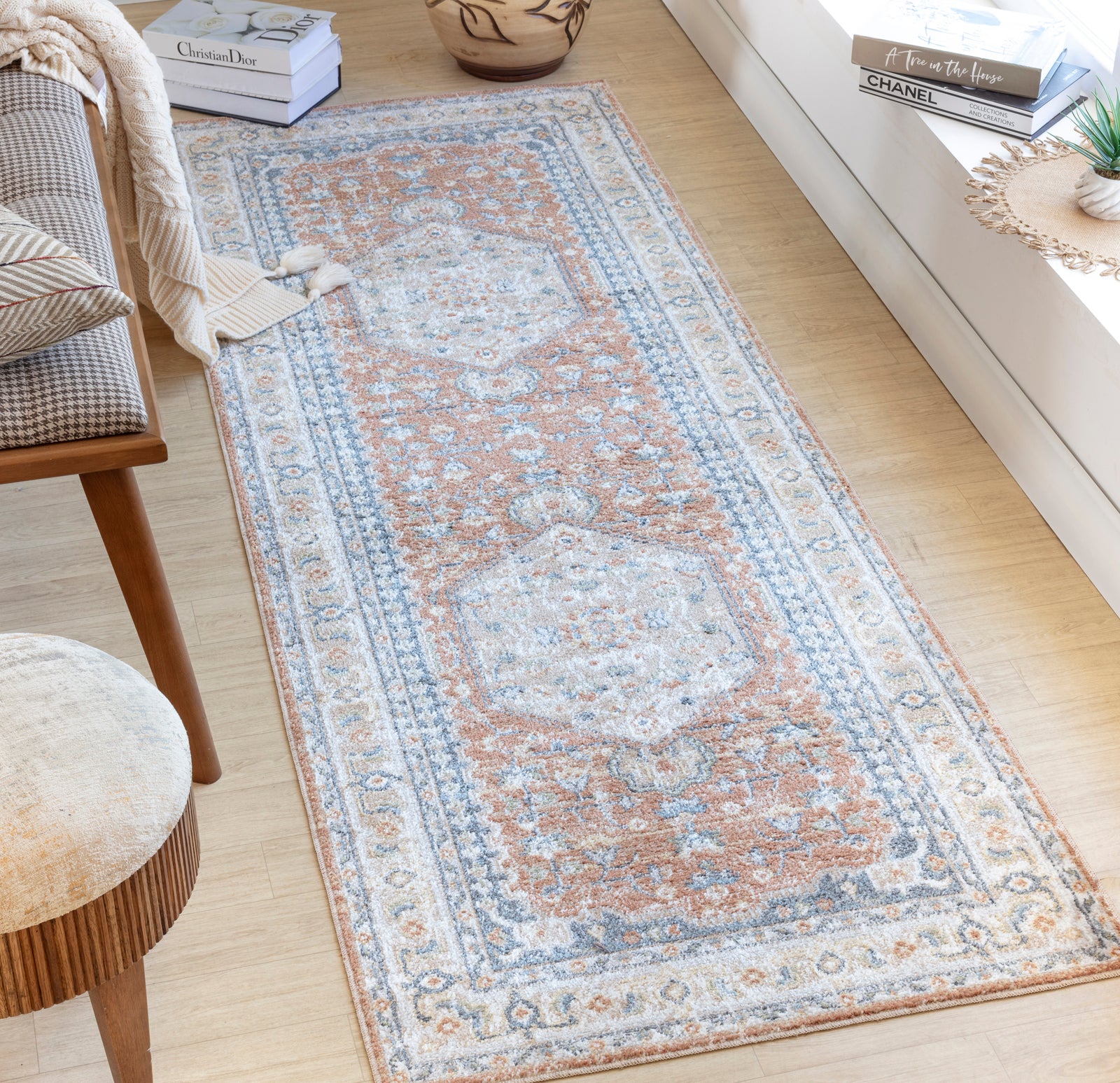 BOKA Machine Washable Vintage Area Rug
