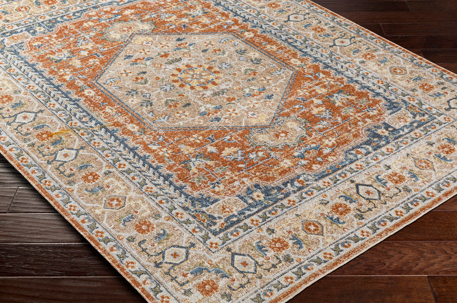 BOKA Machine Washable Vintage Area Rug