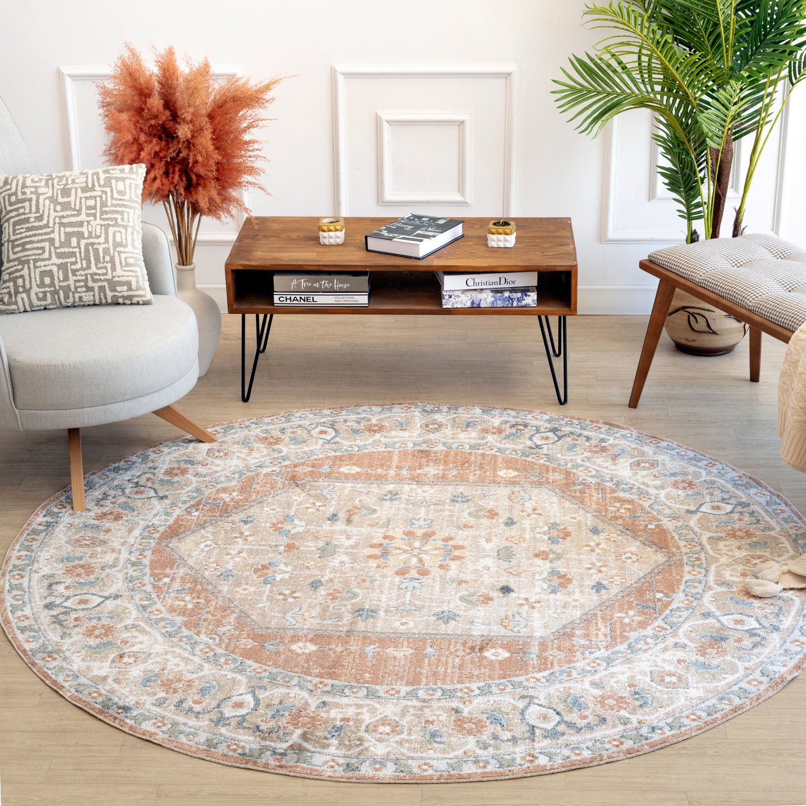 BOKA Machine Washable Vintage Area Rug