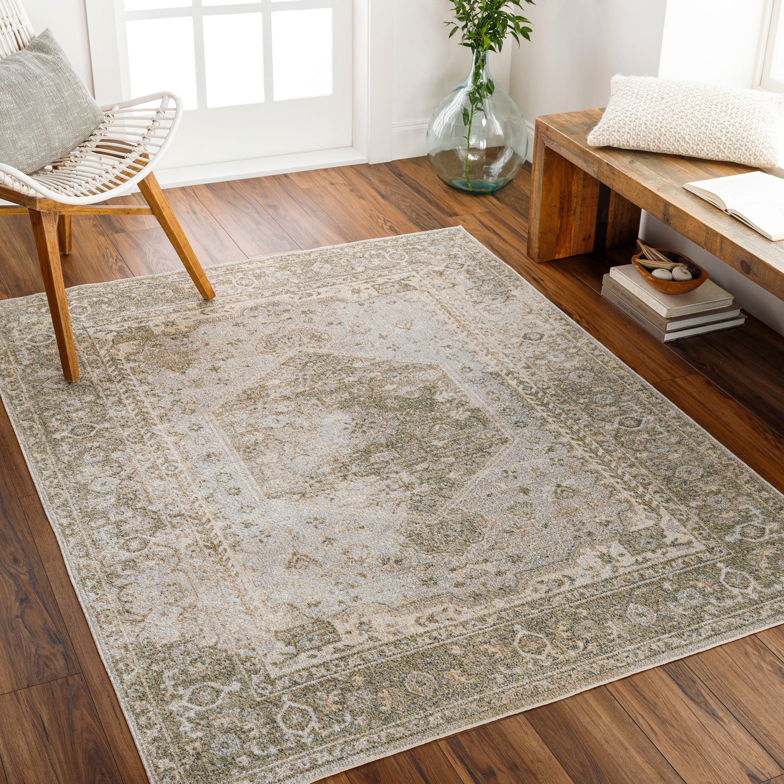 BOKA Machine Washable Vintage Area Rug