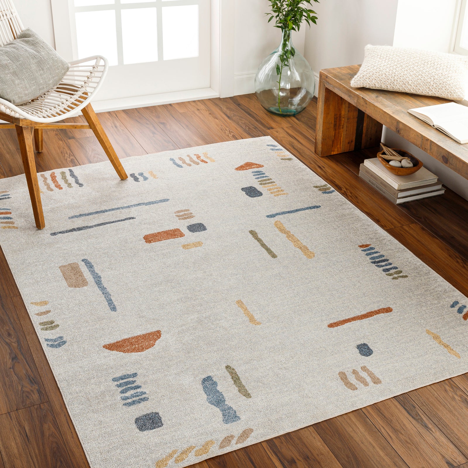 AMELIA Machine Washable Boho Area Rug