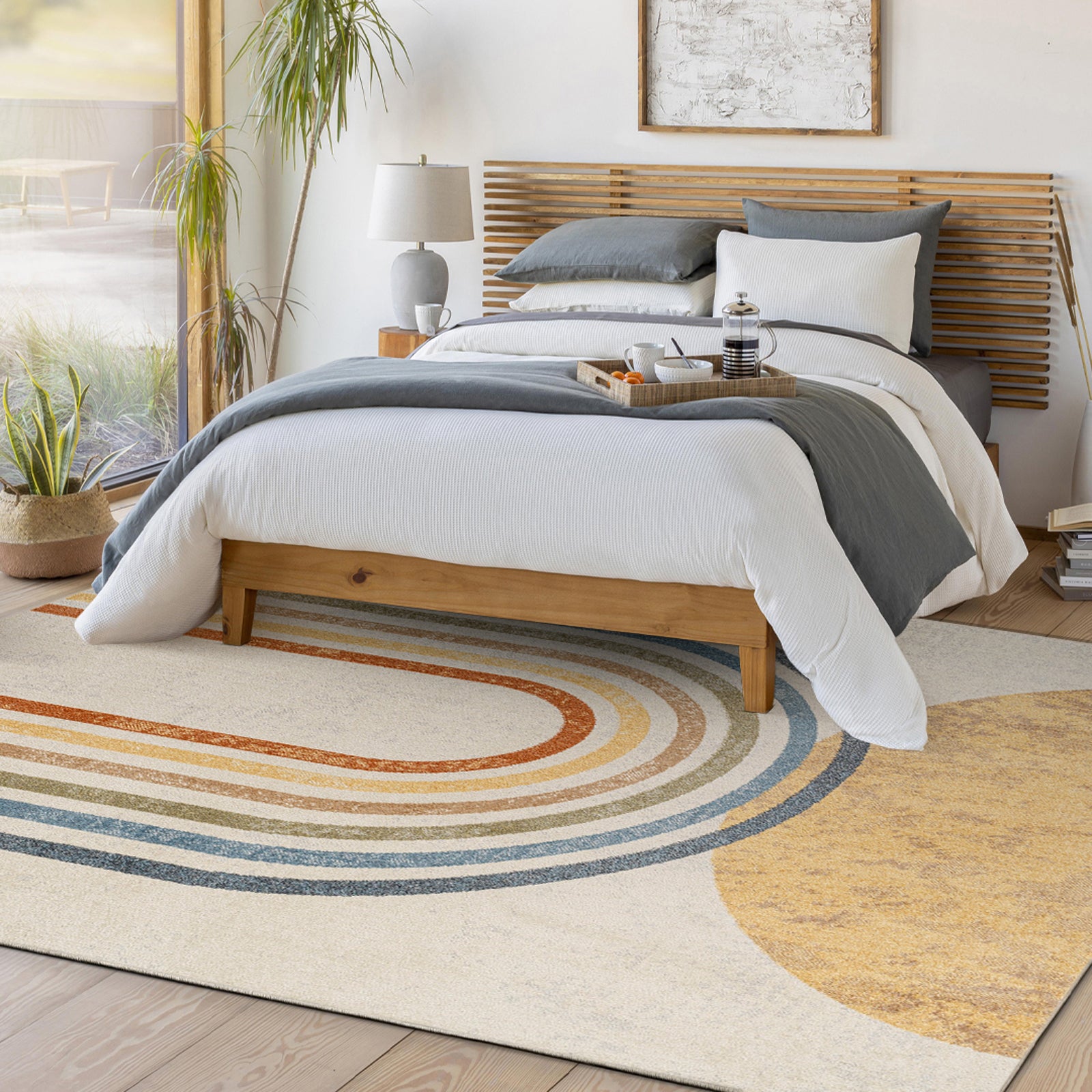 BARBARA Machine Washable Boho Area Rug