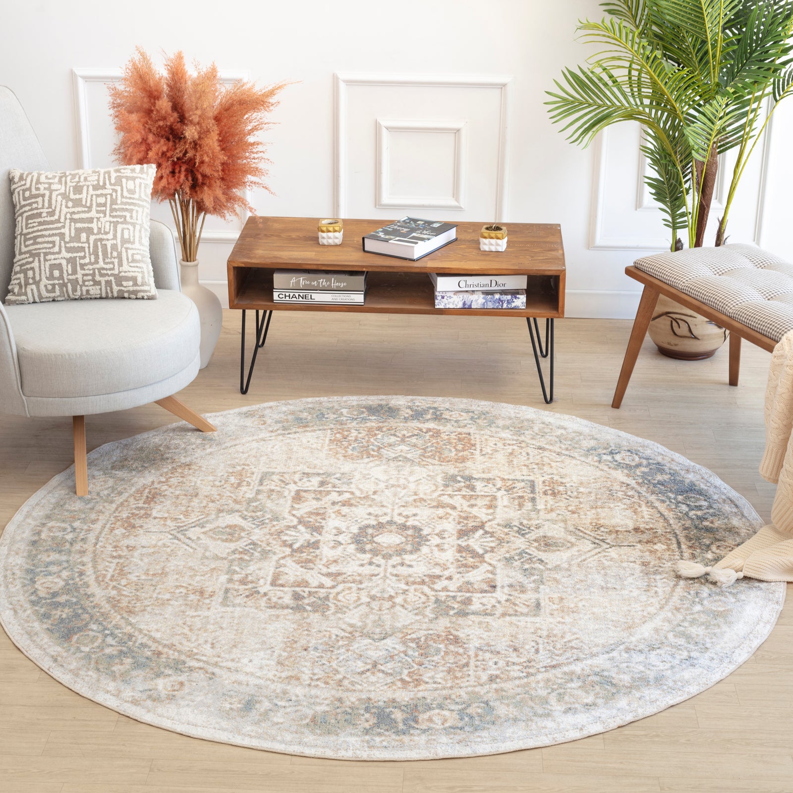ALORA Machine Washable Vintage Area Rug