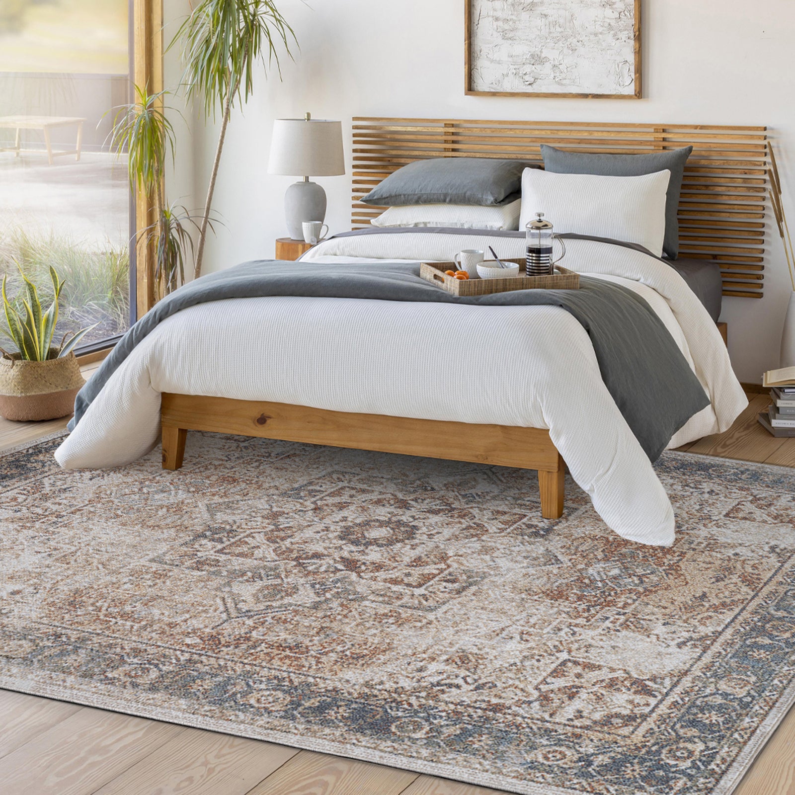 ALORA Machine Washable Vintage Area Rug