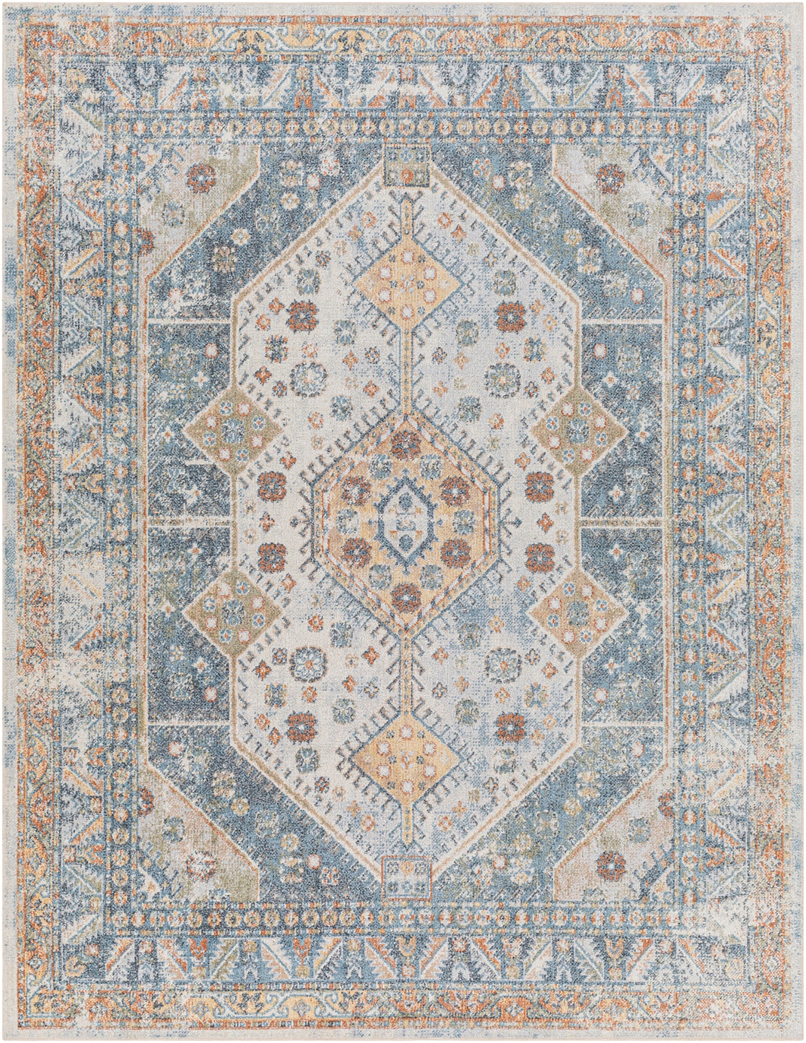 ALKA Machine Washable Vintage Area Rug