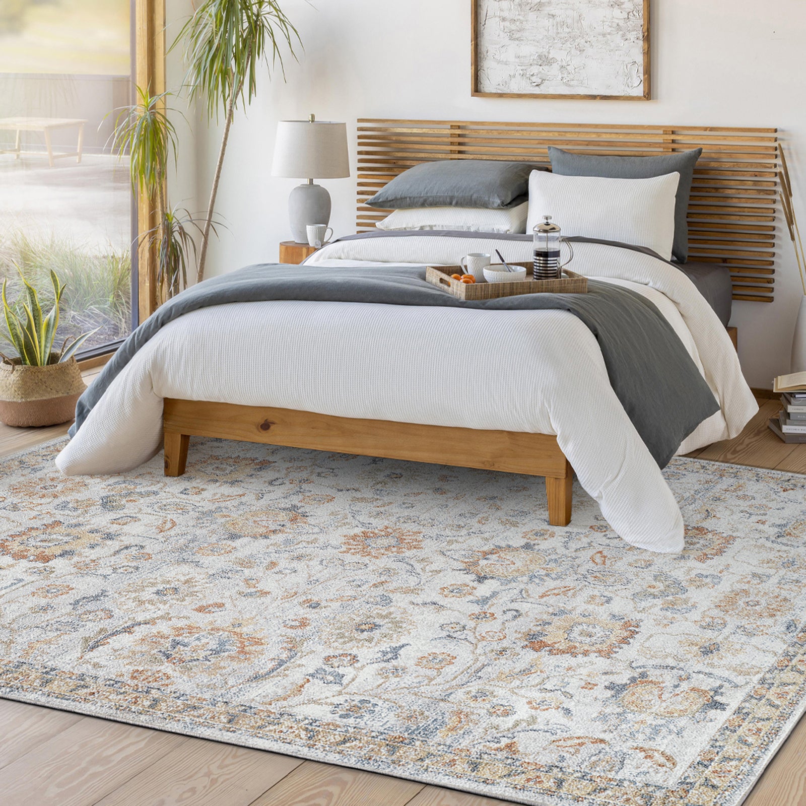 ESTHER Machine Washable Vintage Area Rug