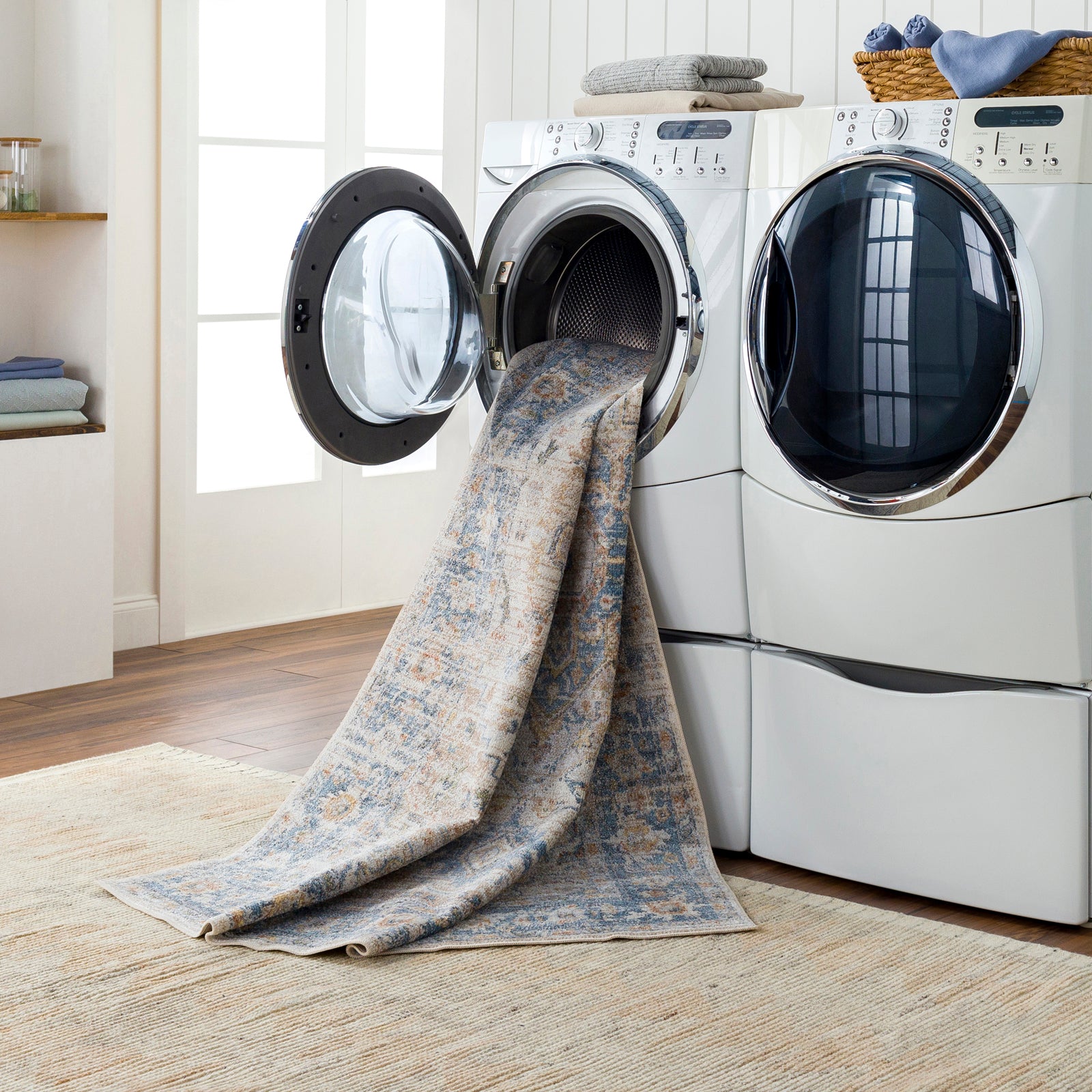 RIVER Machine Washable Vintage Area Rug