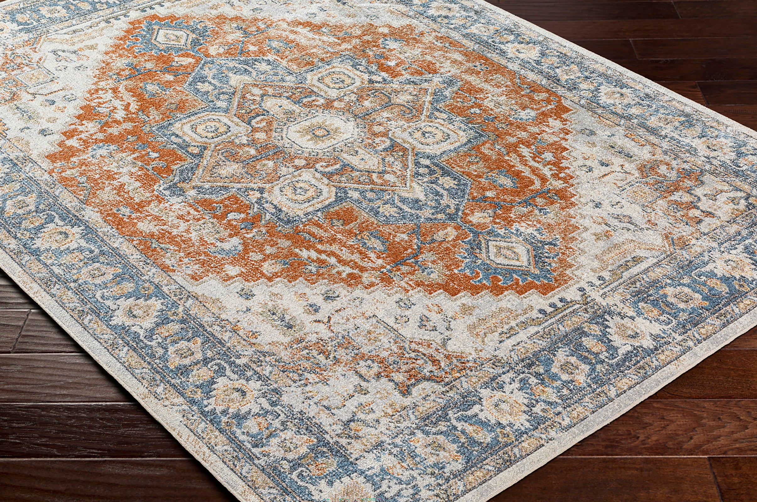 RIVER Machine Washable Vintage Area Rug