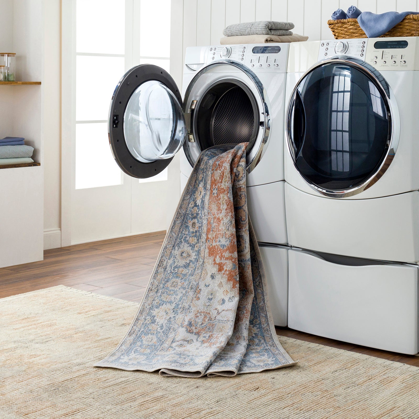 RIVER Machine Washable Vintage Area Rug