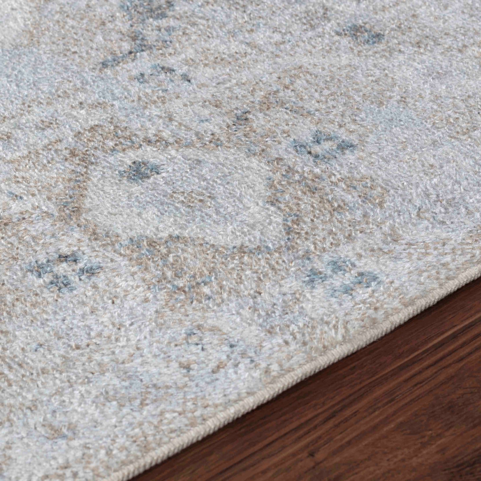 RIVER Machine Washable Traditional Boho Brown Area Rug