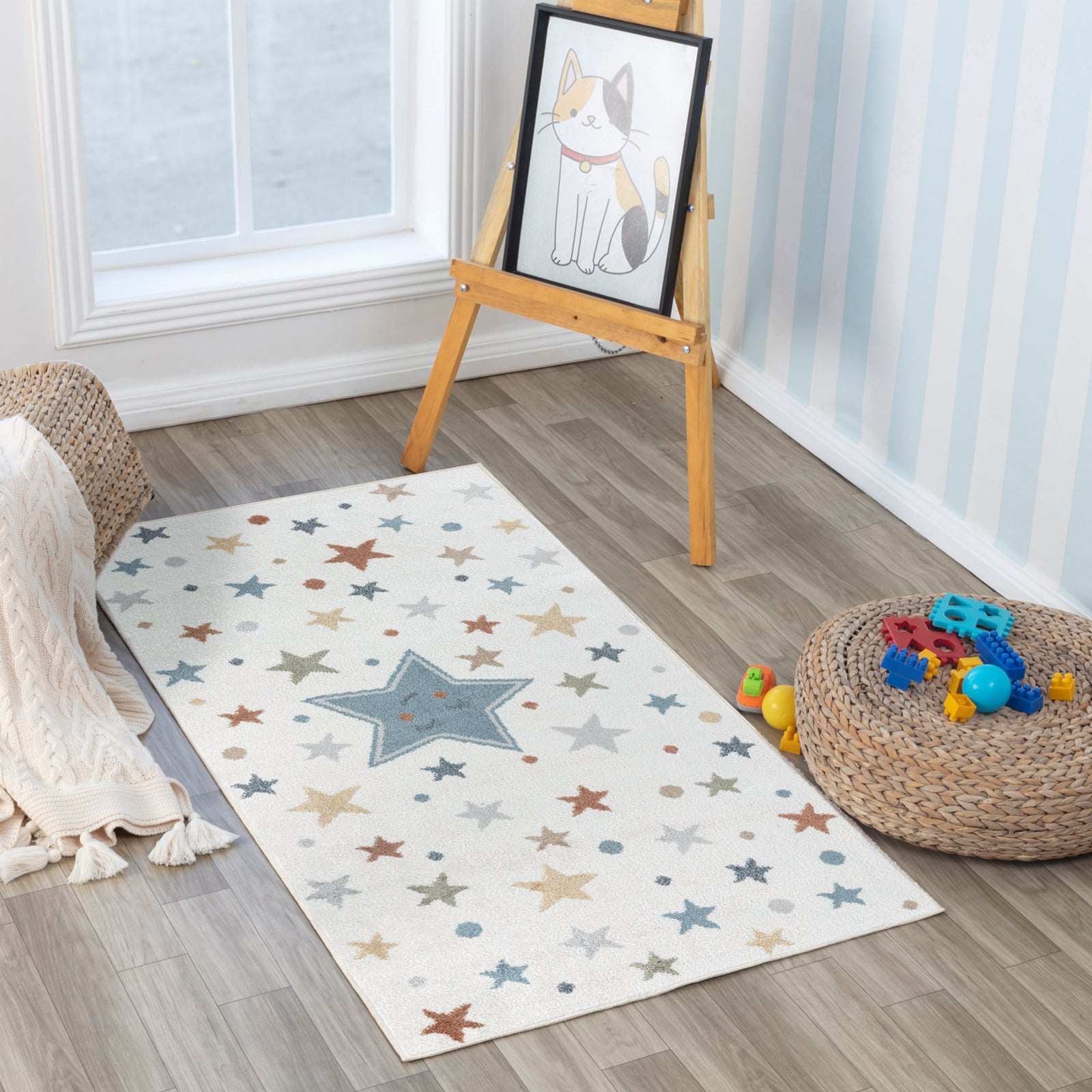 SUPERMAMA Machine Washable Kids' Rug