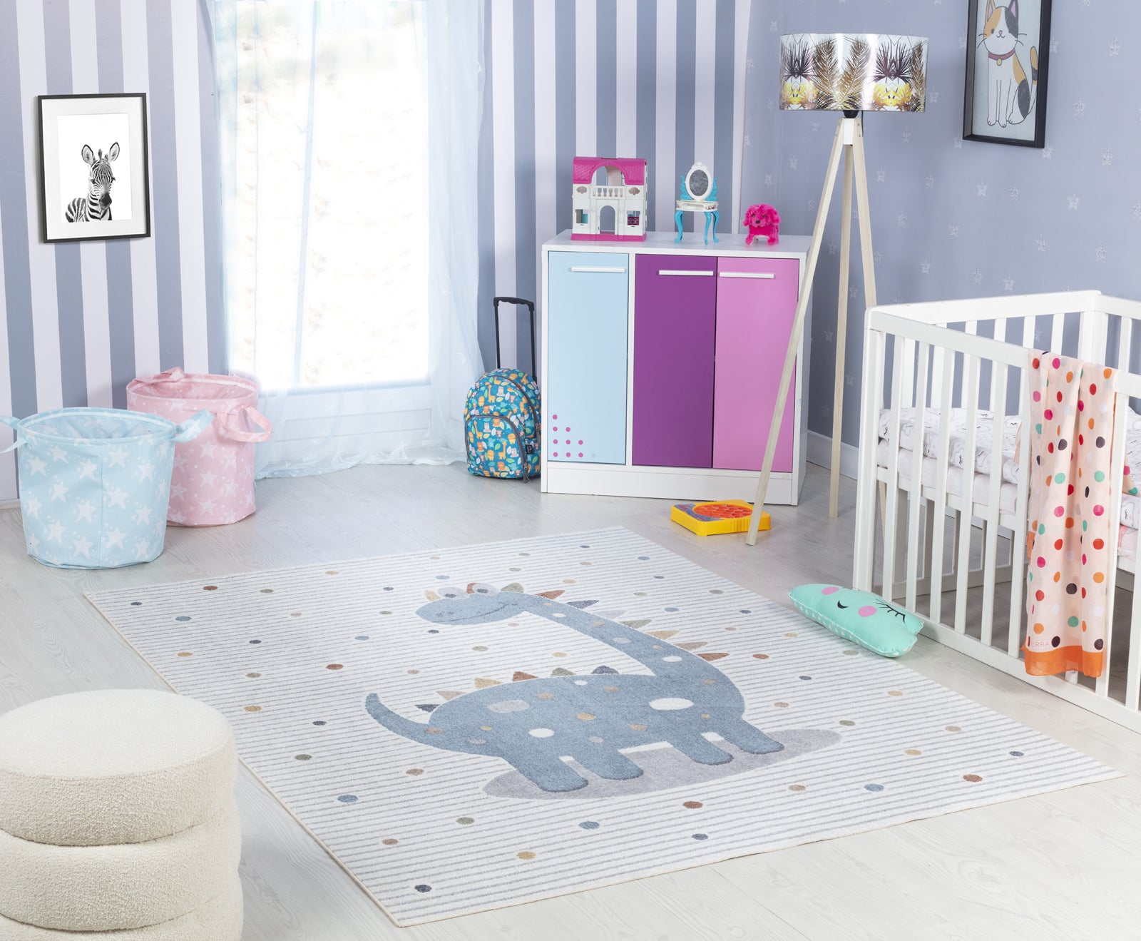 DINO Machine Washable Kids' Rug