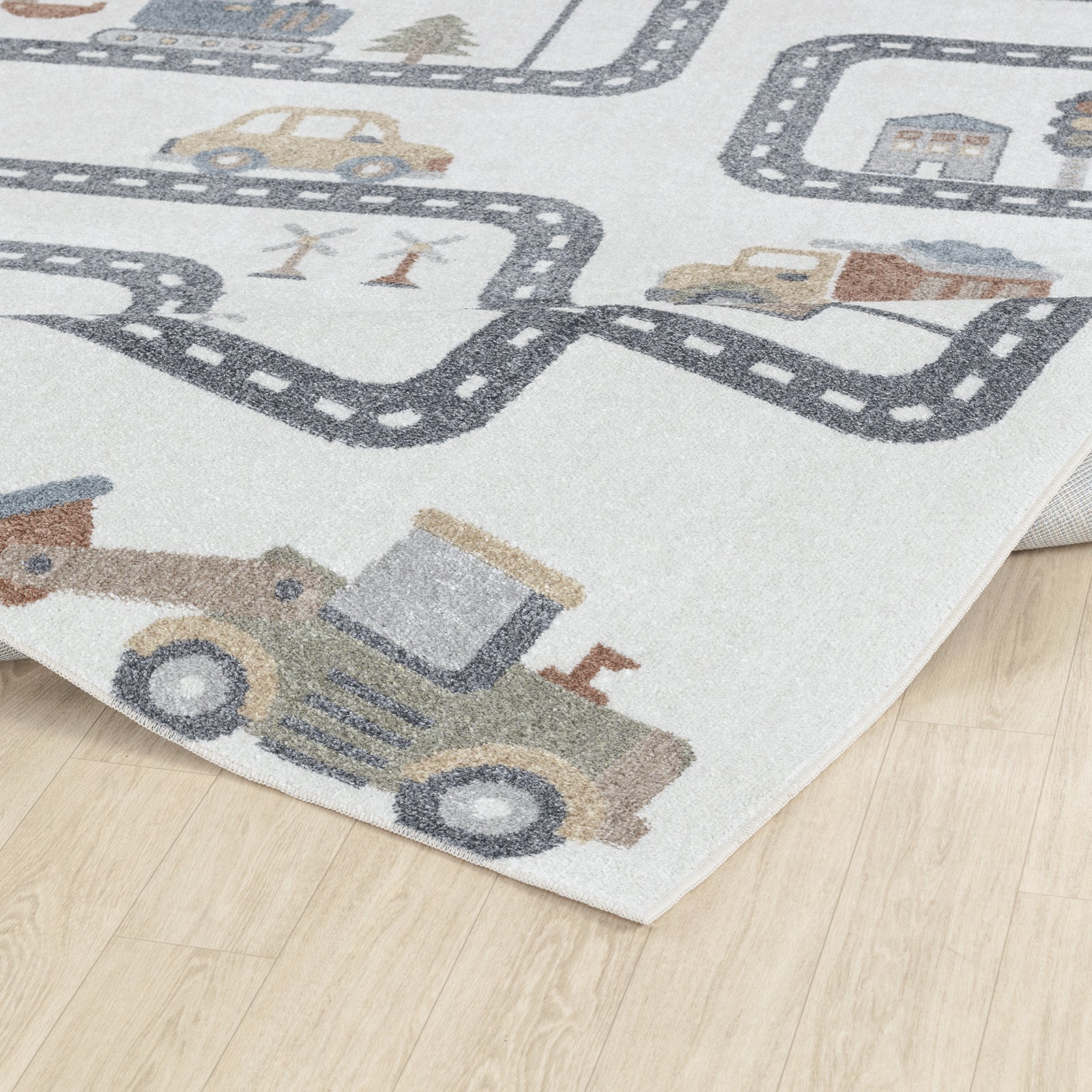 VROOMVILLE Machine Washable Kids' Rug