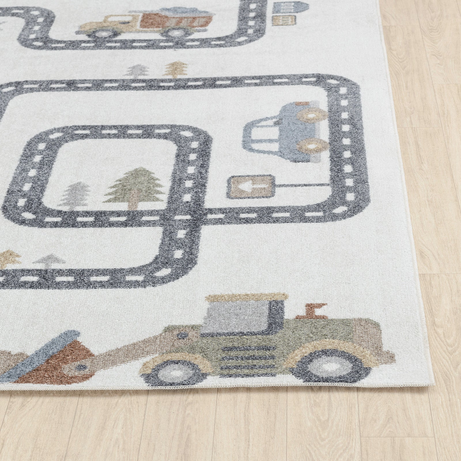 VROOMVILLE Machine Washable Kids' Rug
