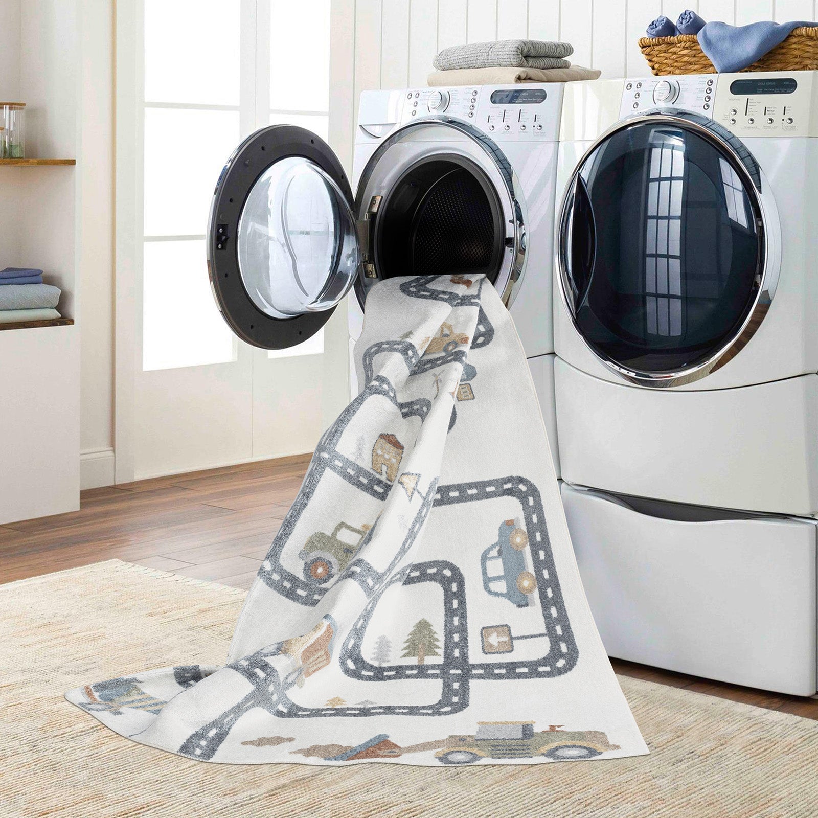 VROOMVILLE Machine Washable Kids' Rug
