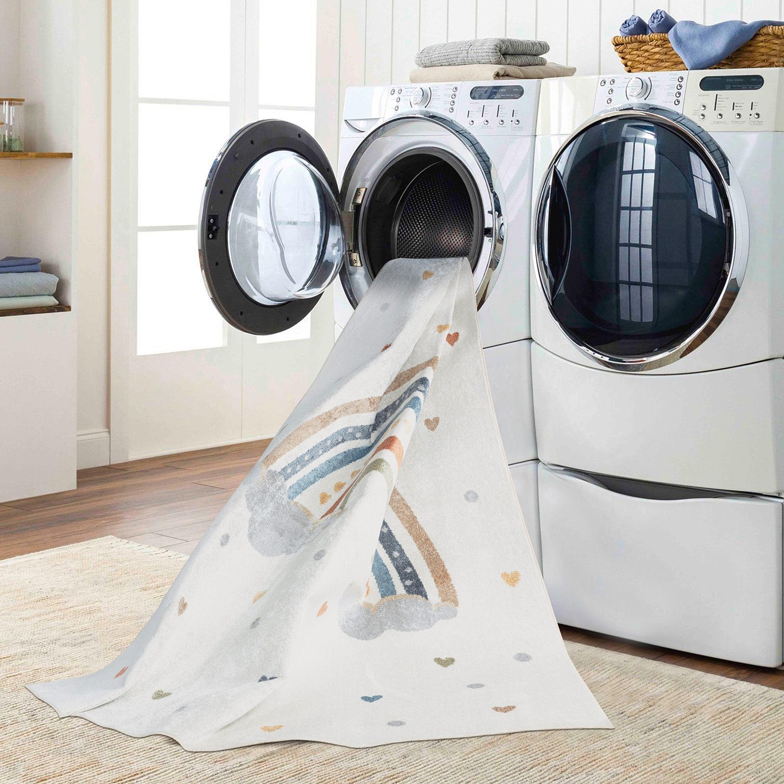 RAINI-BOW Machine Washable Kids' Rug