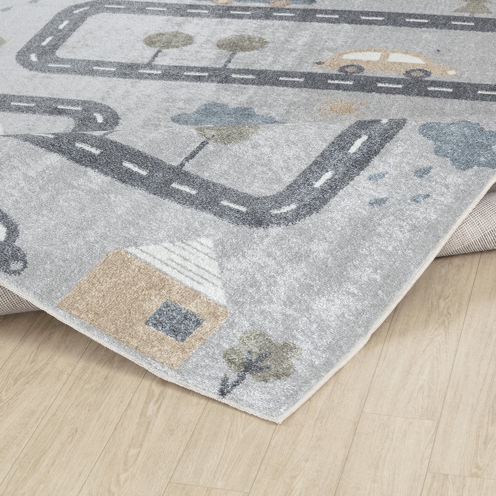 VROOMVILLE Machine Washable Kids' Rug