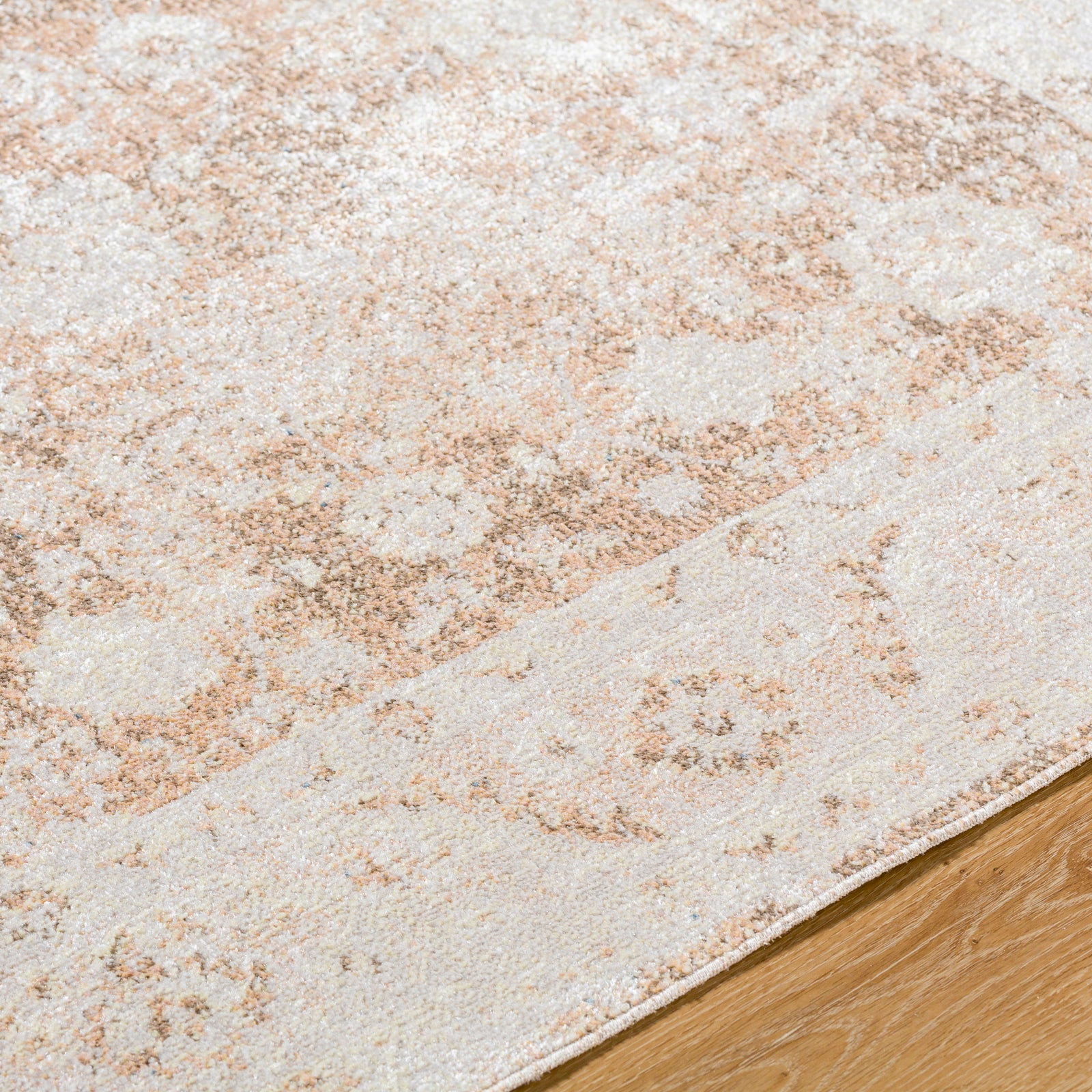 ANSELINE Machine Washable Traditional Boho Rust Area Rug