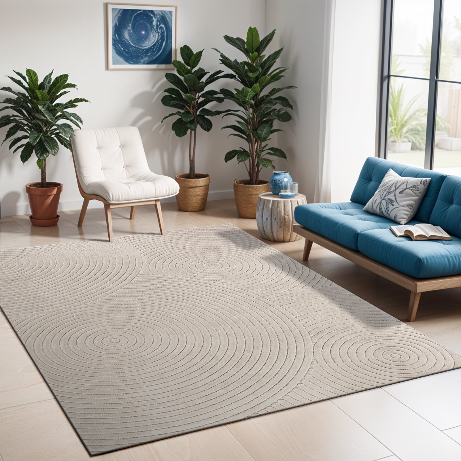 SAKURA In- /Outdoor Boho Skandi Area Rug