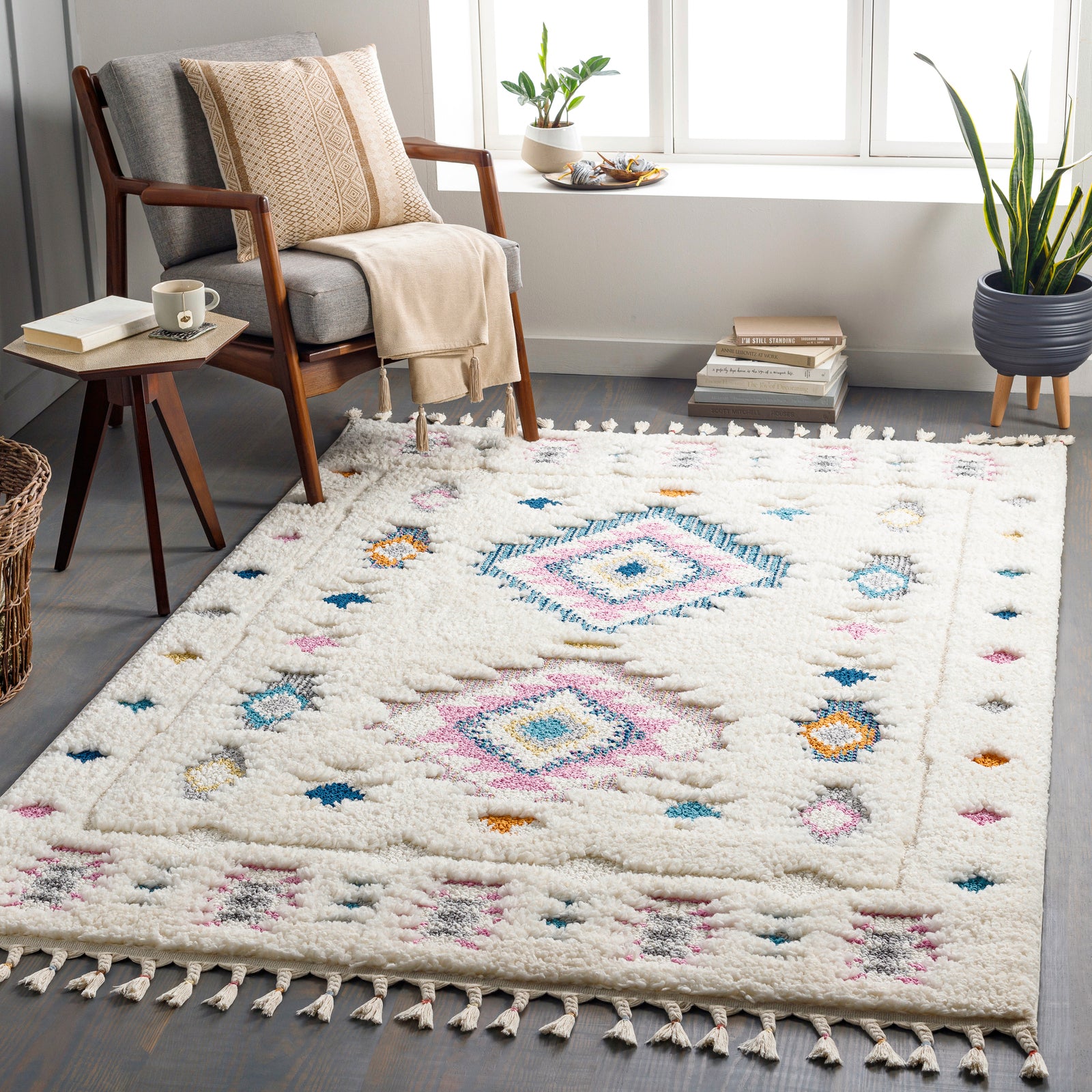 PUKYU Boho Shaggy Area Rug