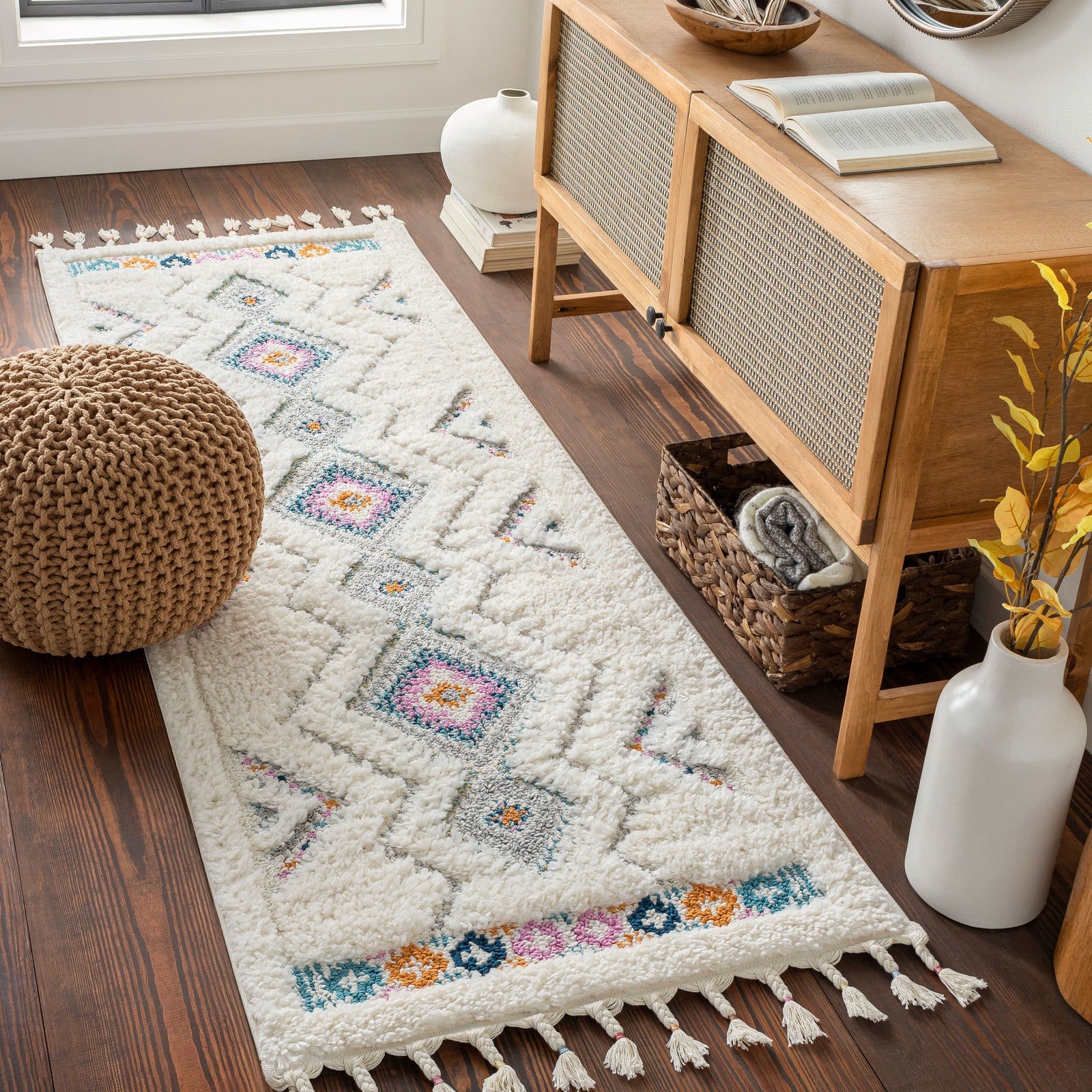 PUKYU Boho Shaggy Area Rug