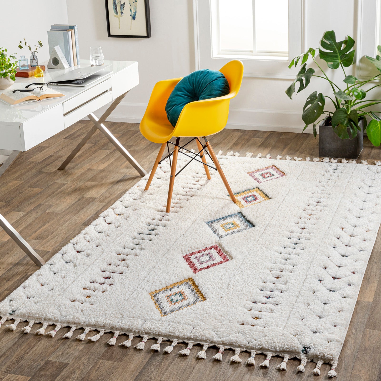 PUKYU Boho Shaggy Area Rug