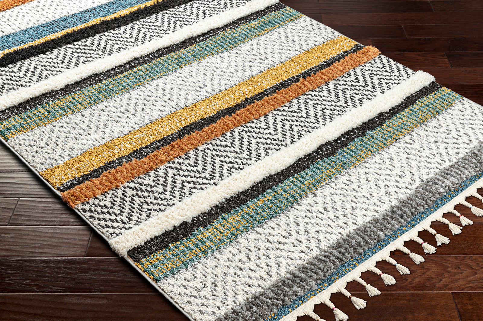 LUCIANA Boho Shaggy Area Rug