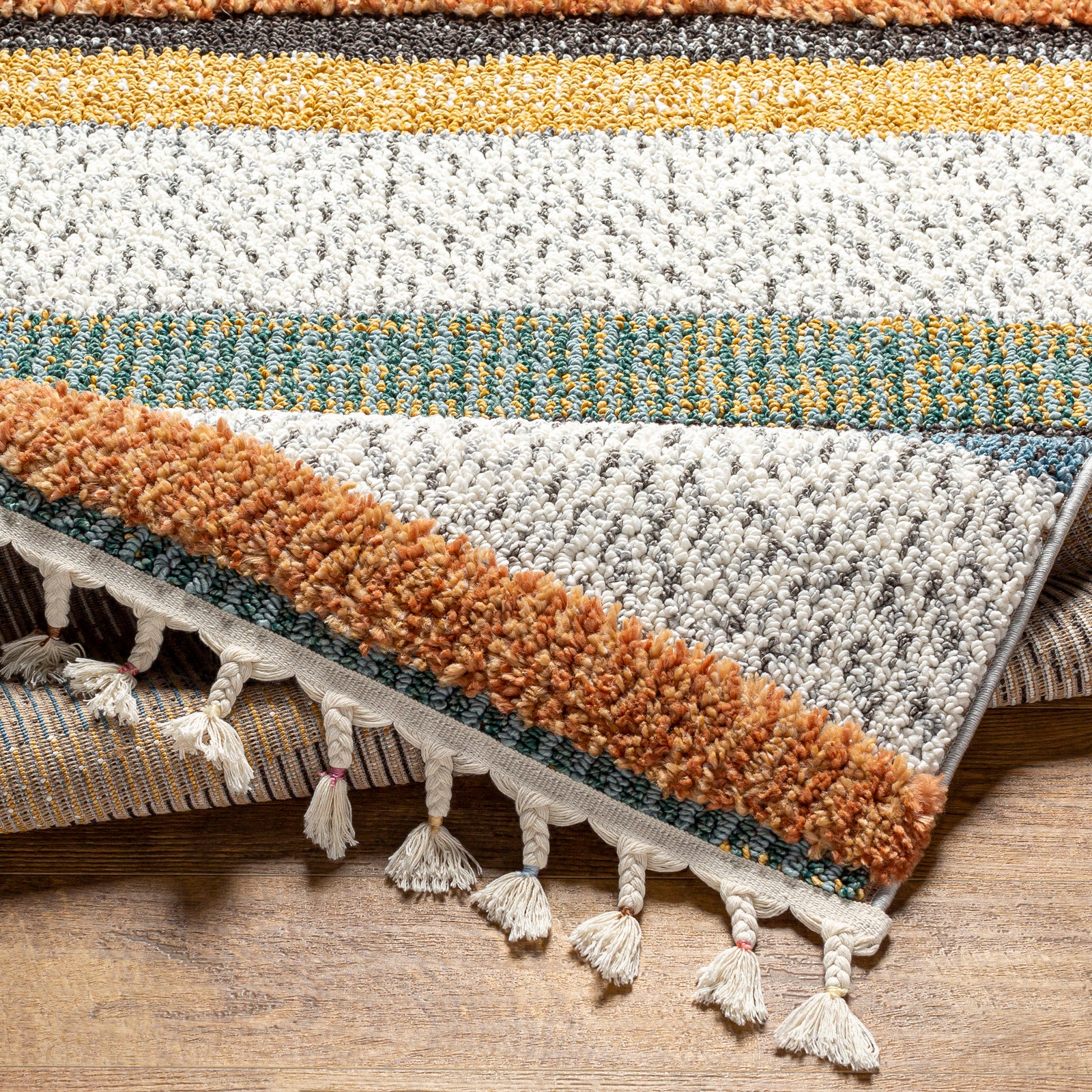 LUCIANA Boho Shaggy Area Rug