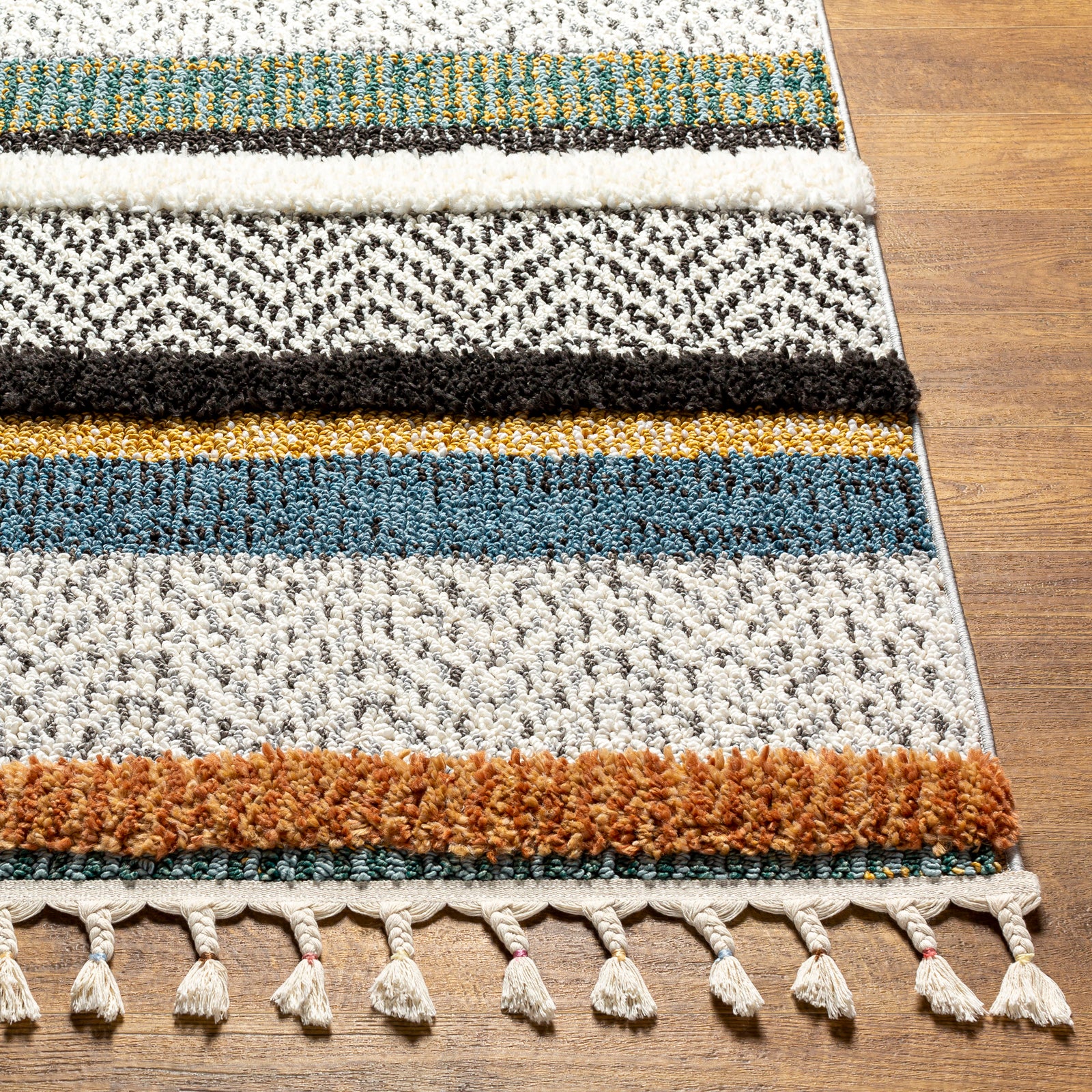 LUCIANA Boho Shaggy Area Rug