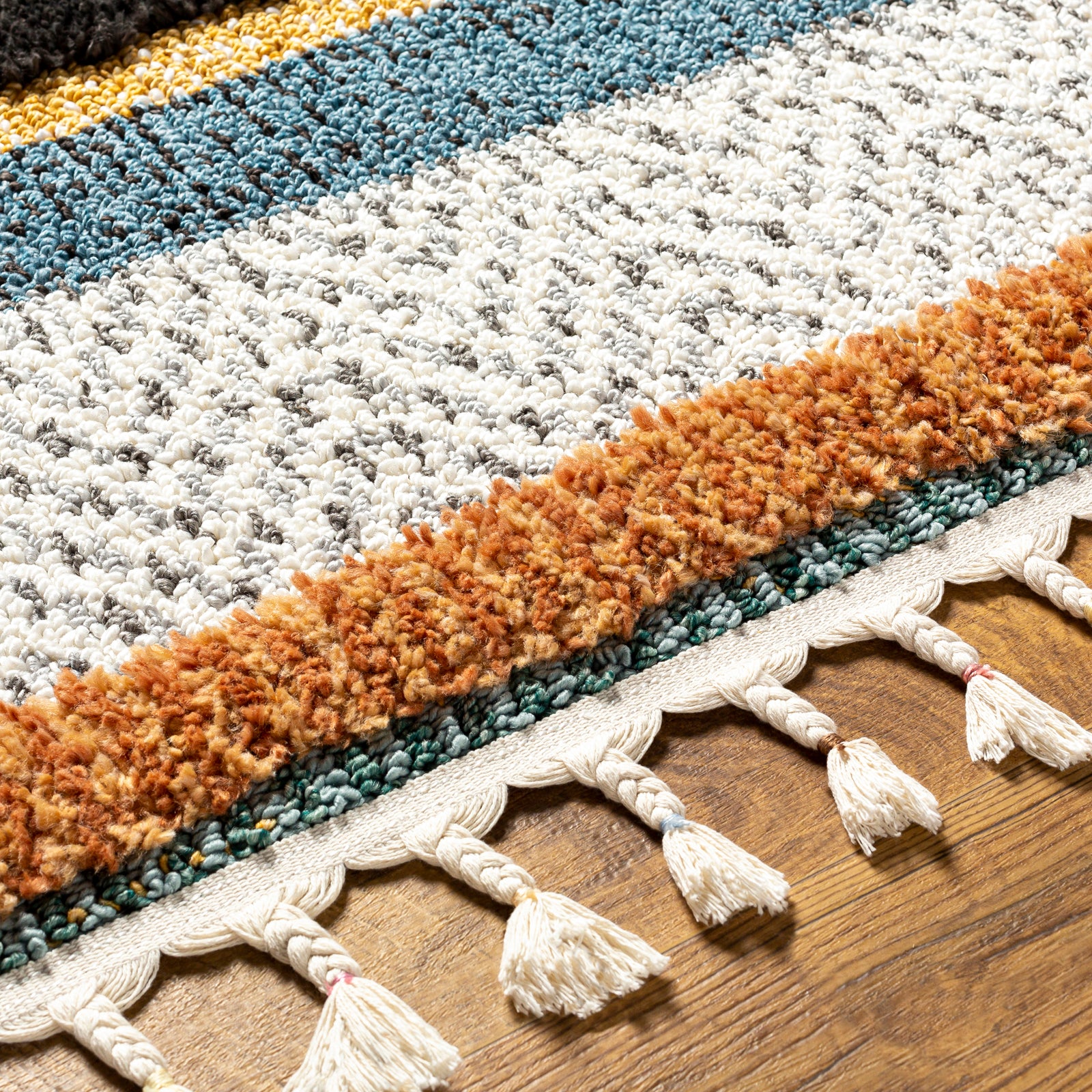 LUCIANA Boho Shaggy Area Rug