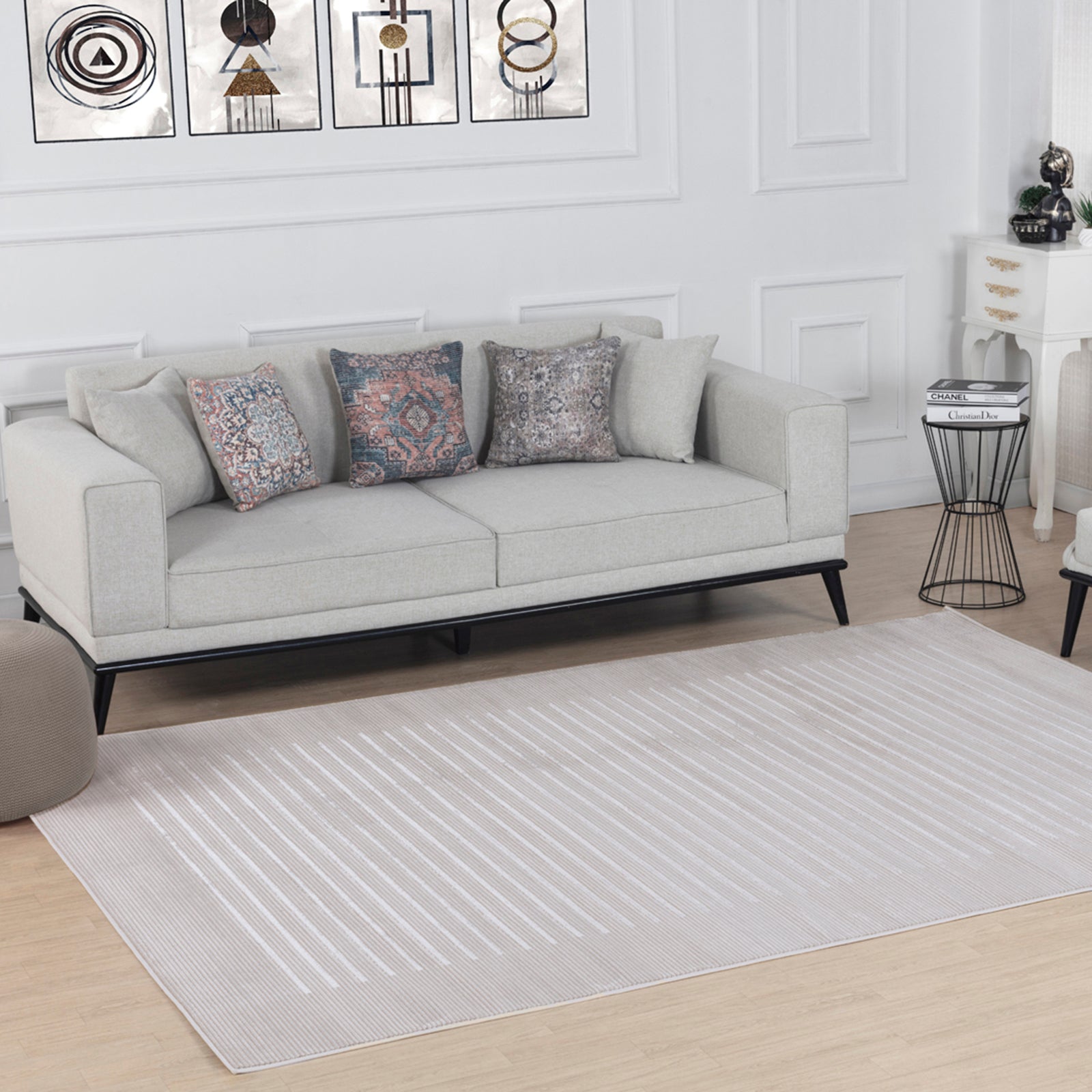 KAYSA Skandi Striped Area Rug