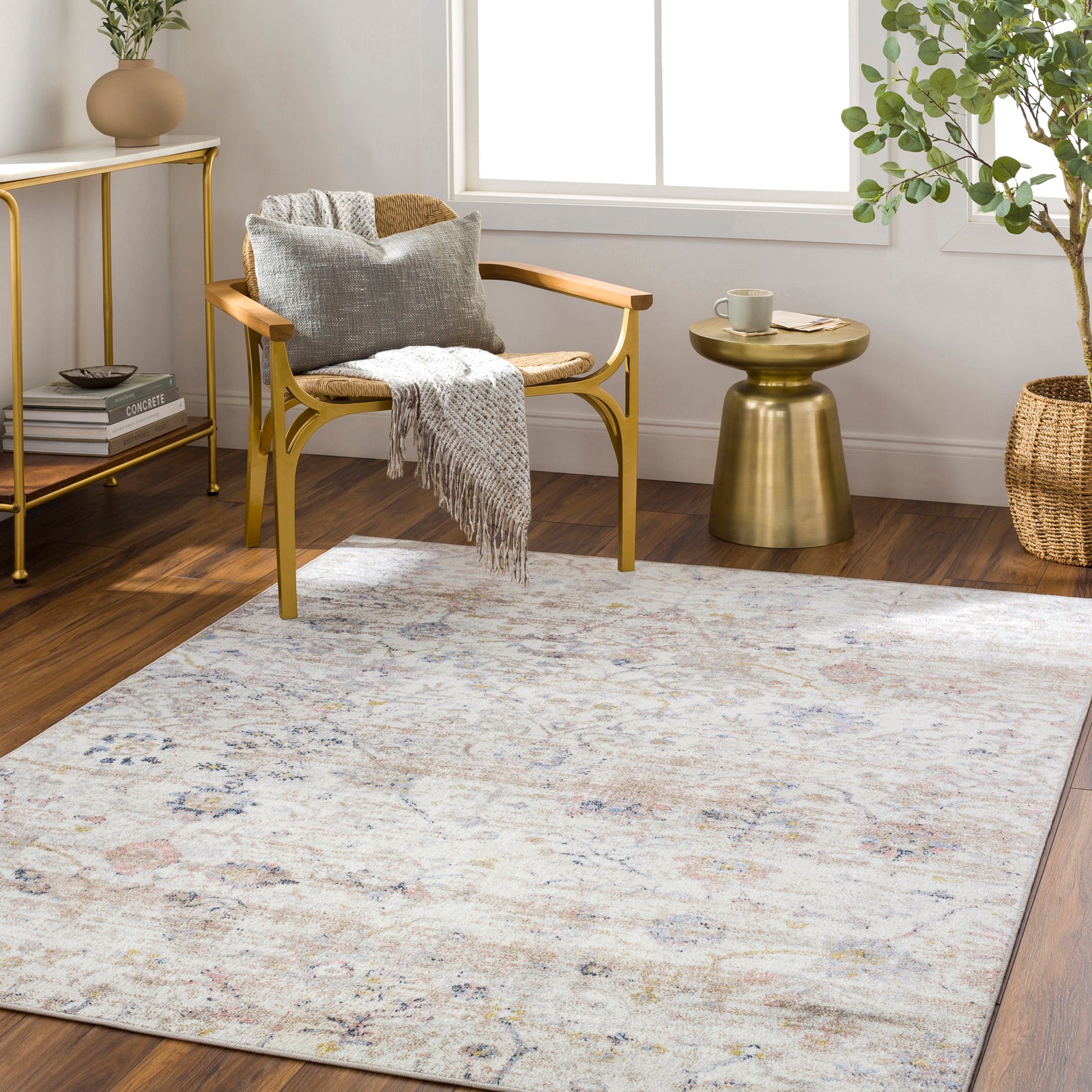 LIVIA Machine Washable Vintage Runner Rug