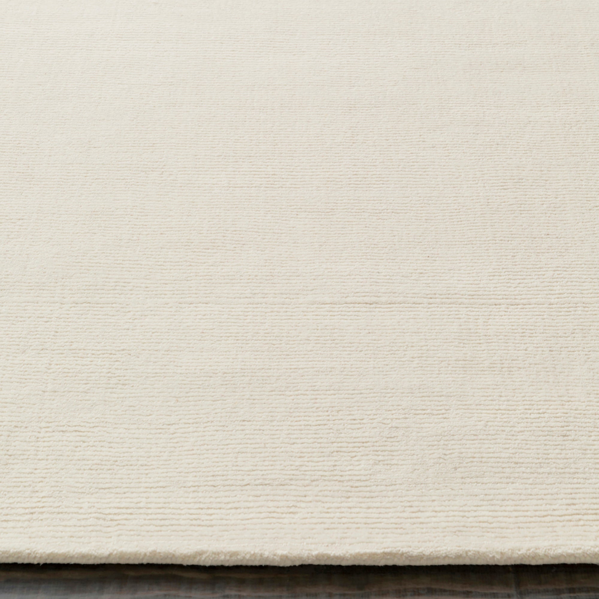 MITHILA Hand-Loomed Modern Wool Cream Area Rug
