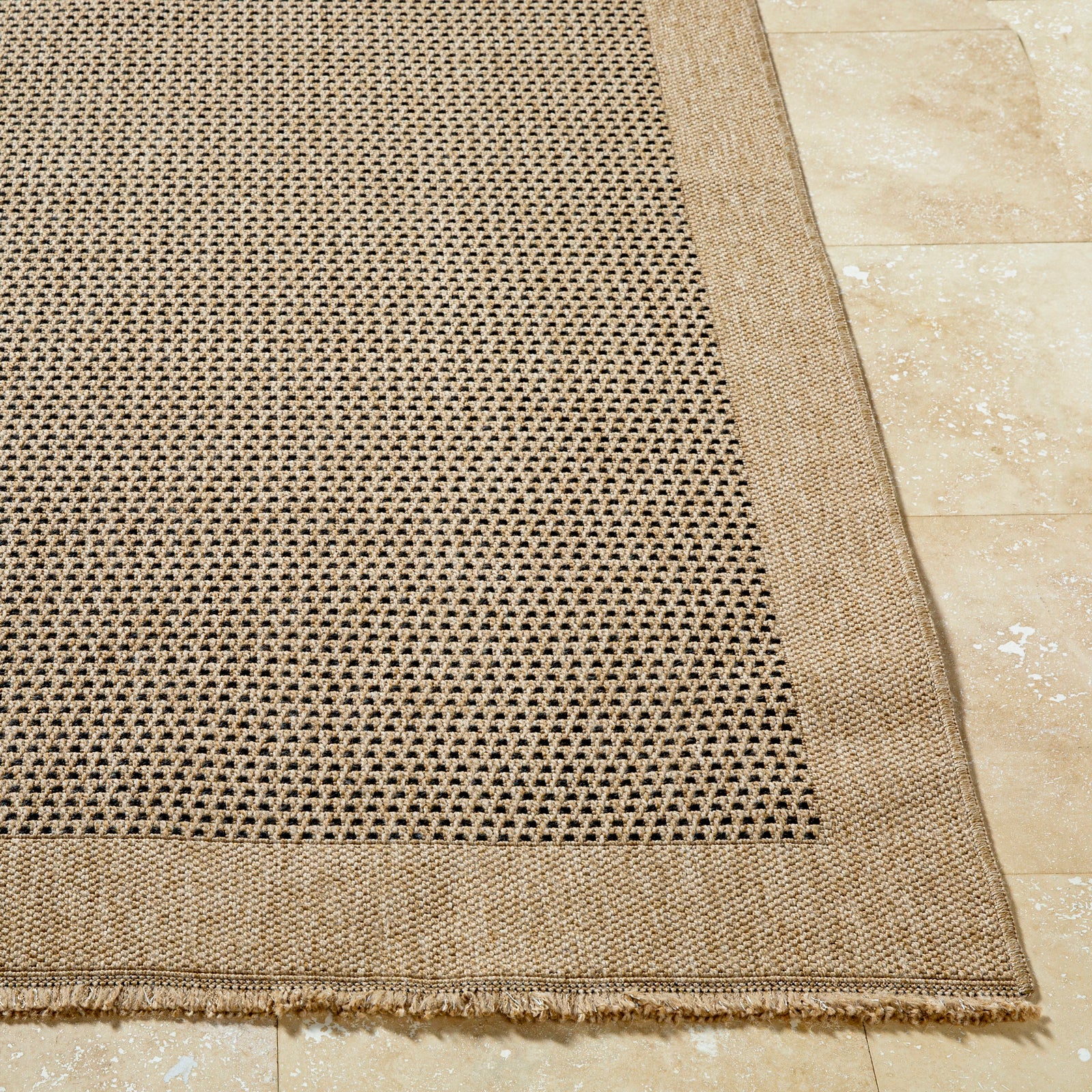LORI In- & Outdoor Cottage Jute-Look Beige/Brown Area Rug