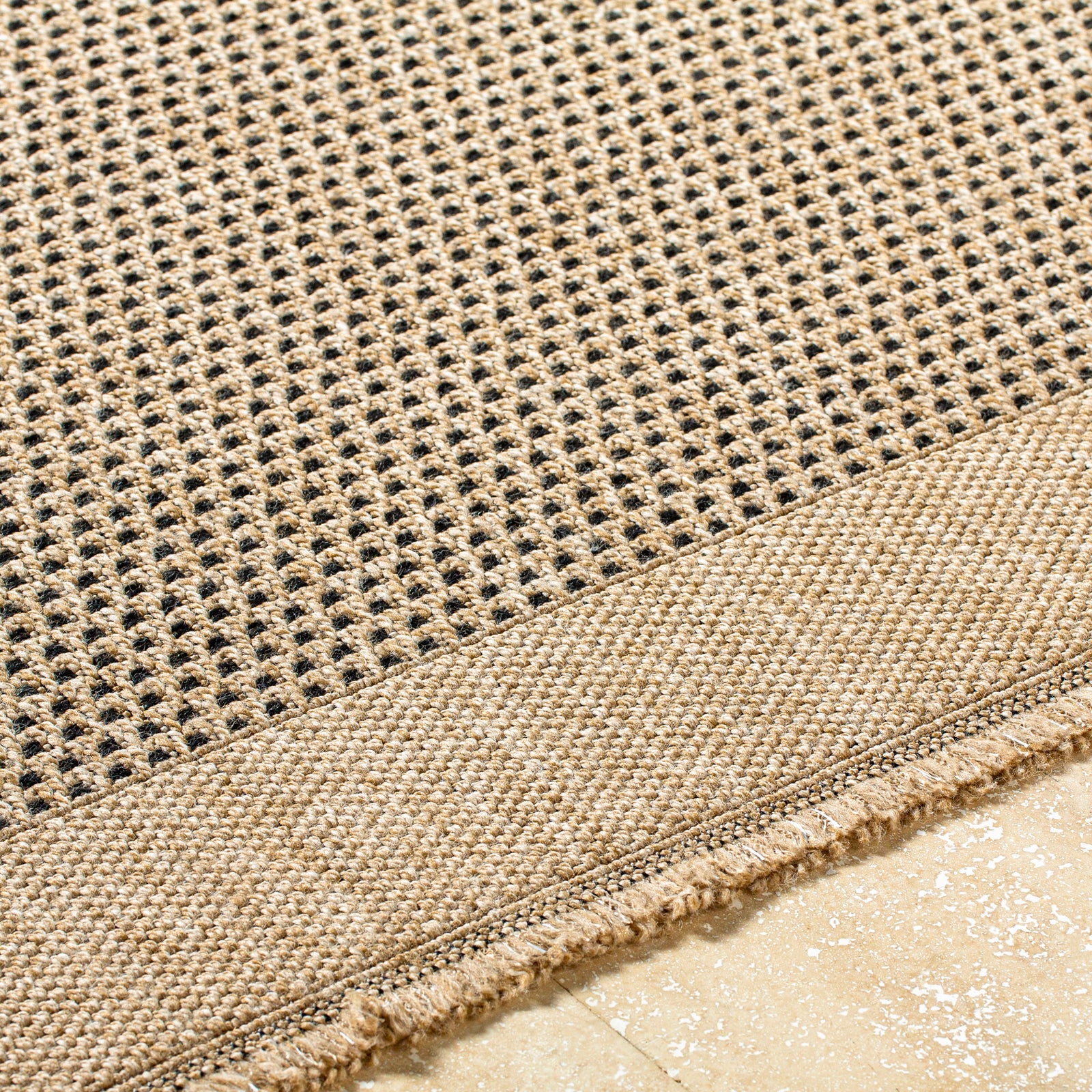 LORI In- & Outdoor Cottage Jute-Look Beige/Brown Area Rug