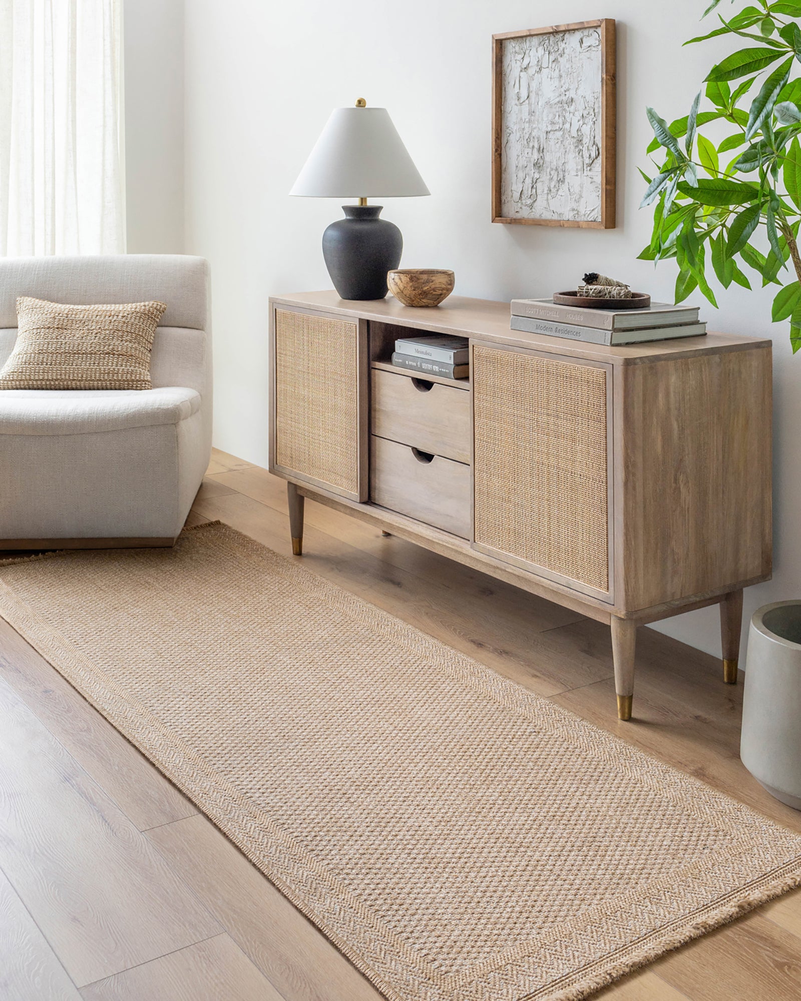 NIKKI In- /Outdoor Jute-Look Rug