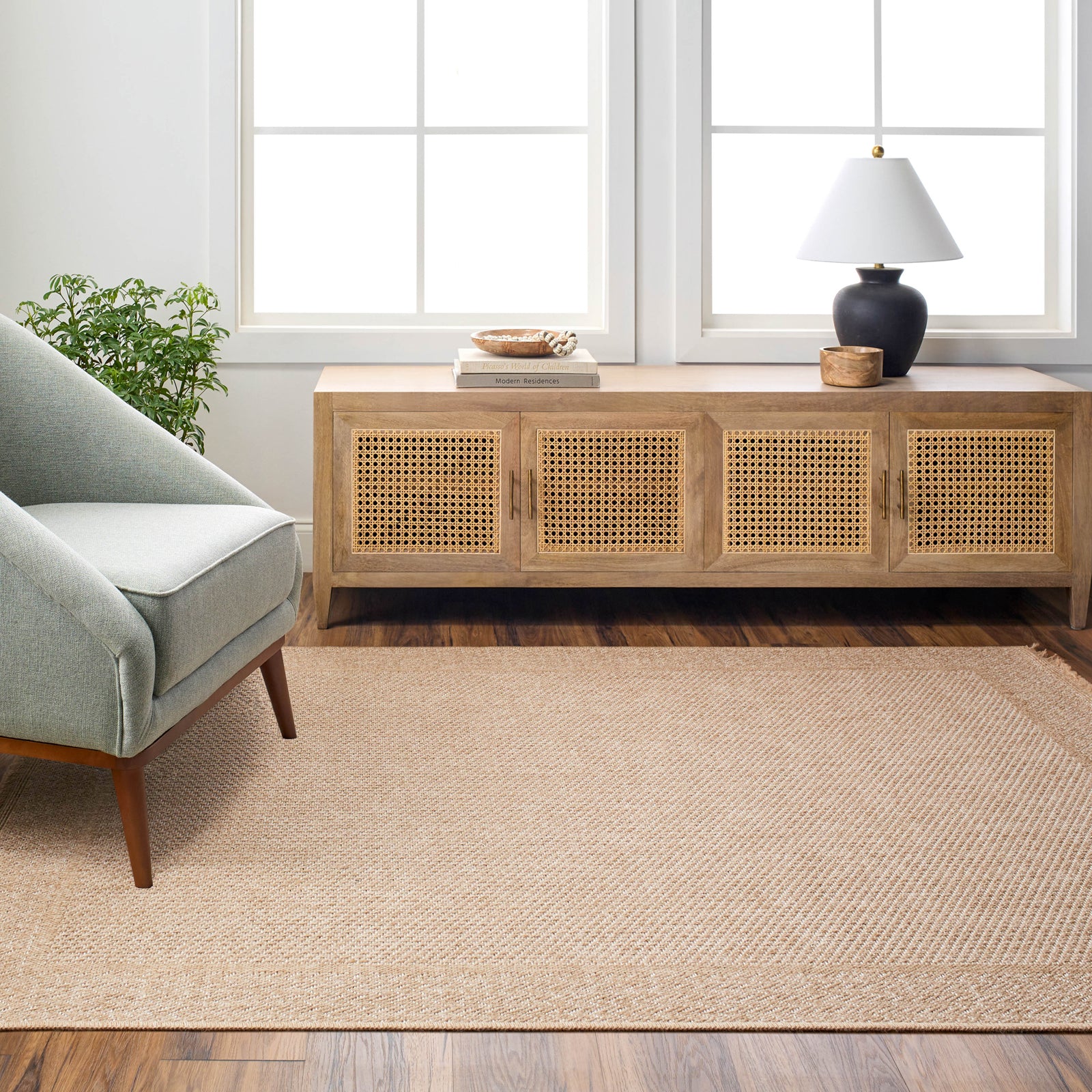 NIKKI In- /Outdoor Jute-Look Rug