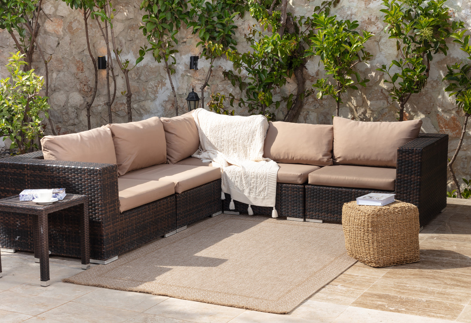 NIKKI In- /Outdoor Jute-Look Rug
