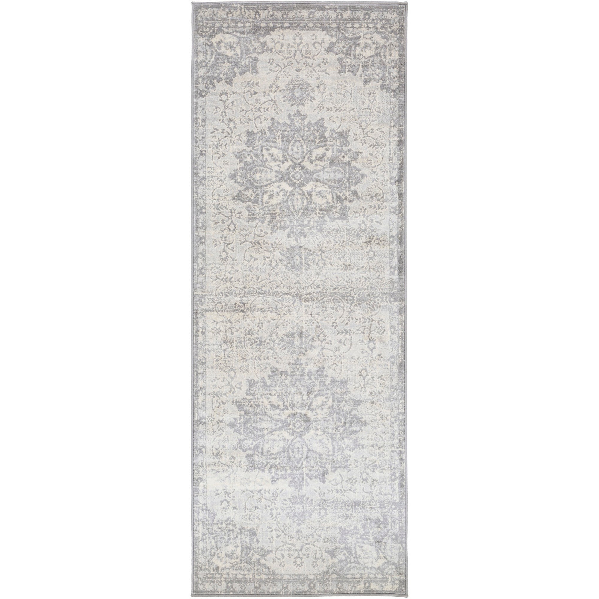 SAGE Vintage Traditional Oriental Boho Medium Grey Area Rug
