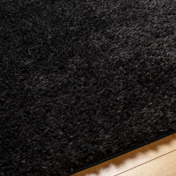 CHARON Shaggy Rug I Soft Fluffy Rug I Black – Surya BV