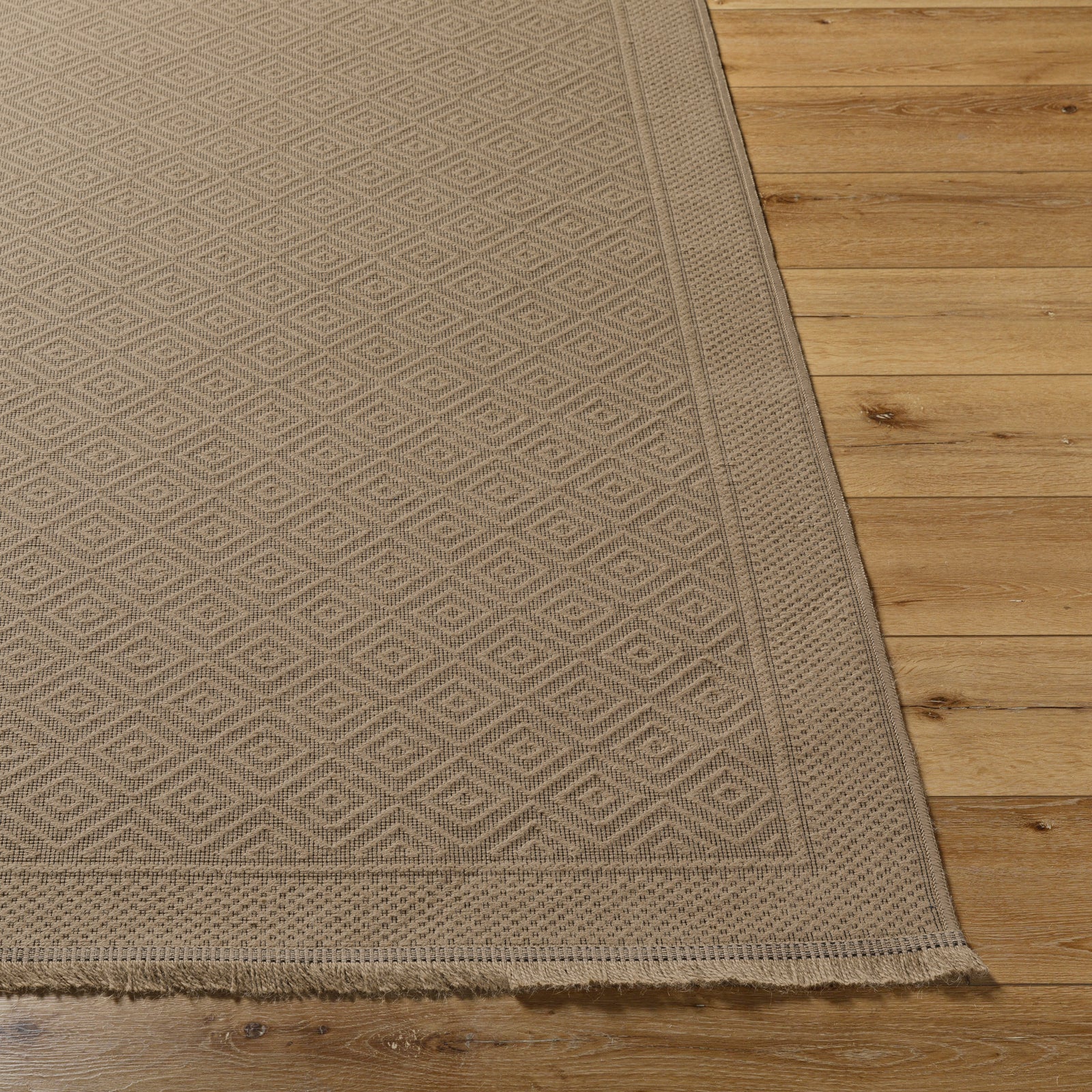 ESHA Machine Washable Jute Boho Area Rug