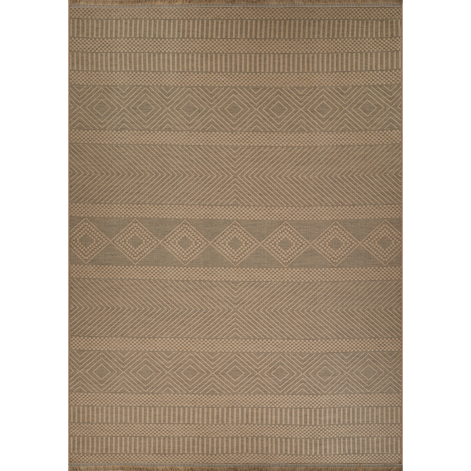 MYTHRI Machine Washable Jute Boho Area Rug