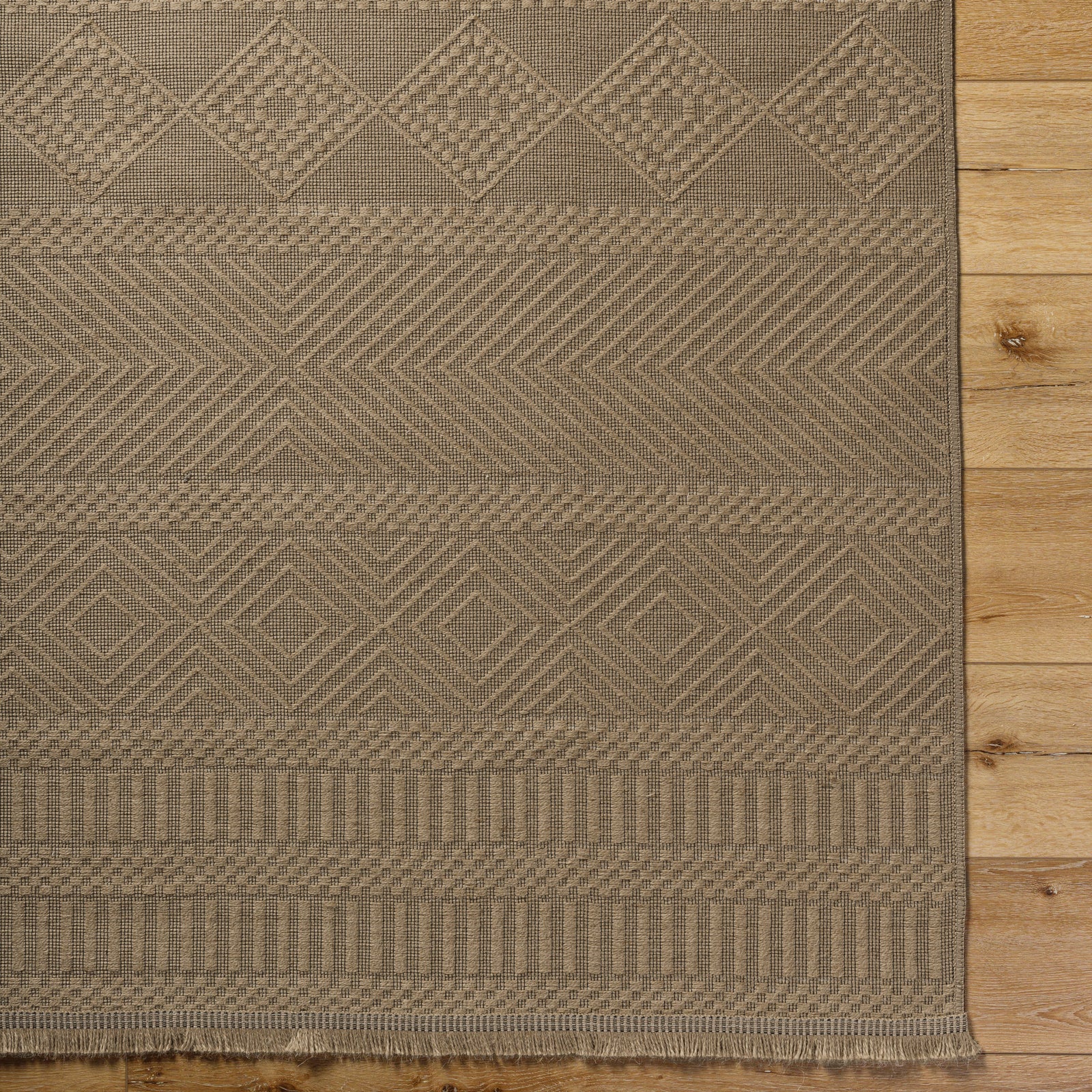 MYTHRI Machine Washable Jute Boho Area Rug