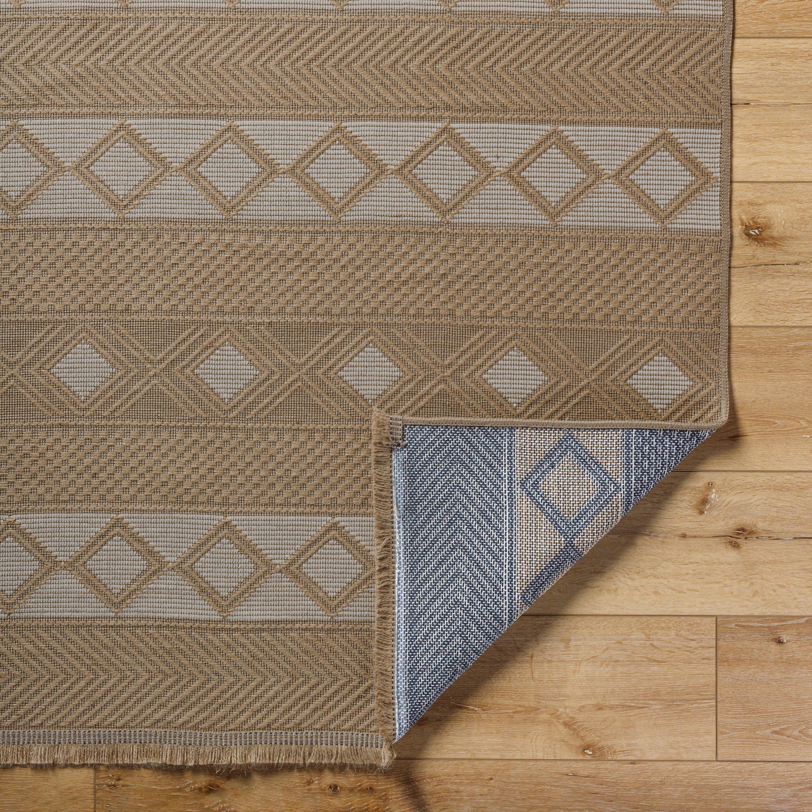 PARITA Machine Washable Jute Boho Area Rug