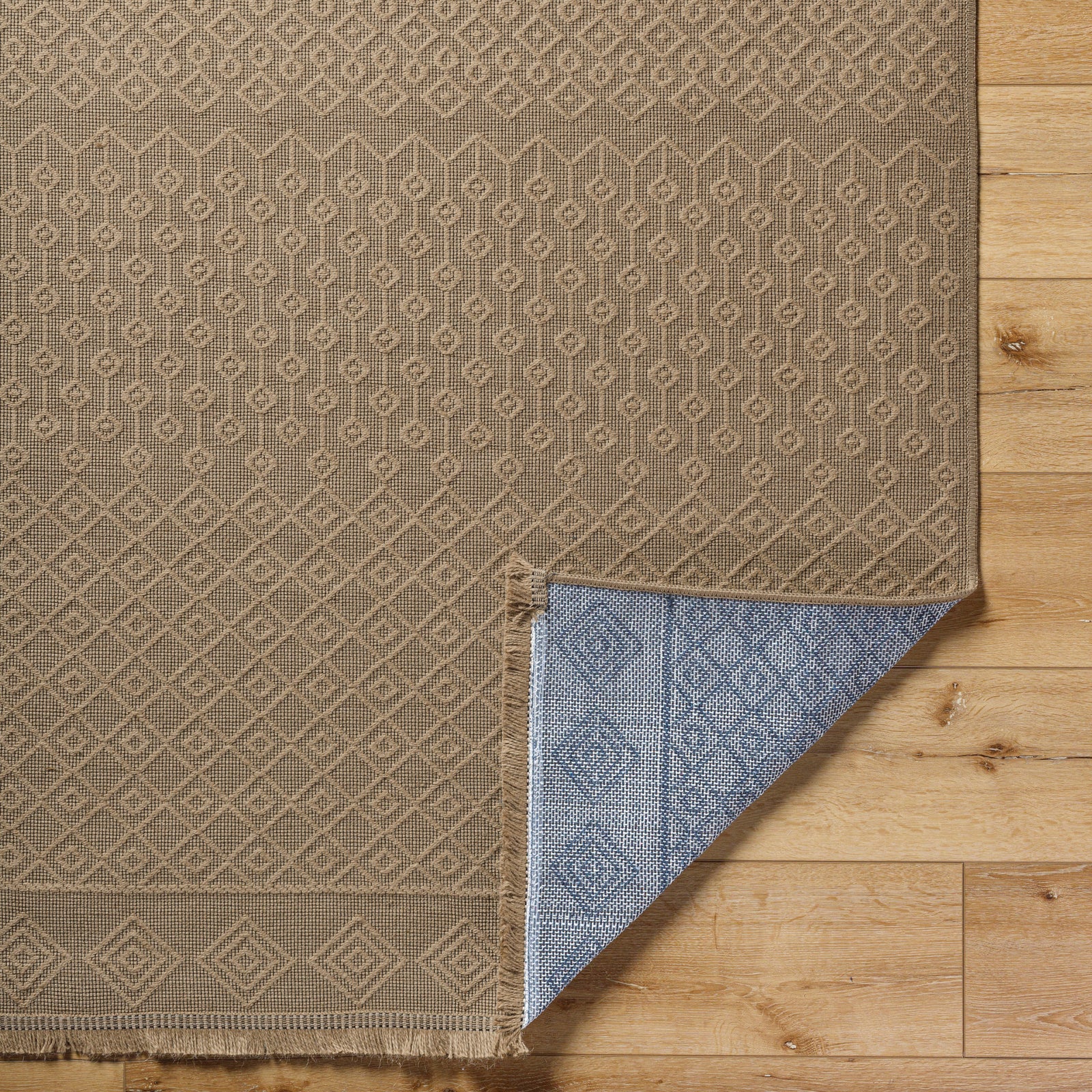 KASHVI Machine Washable Jute Boho Area Rug